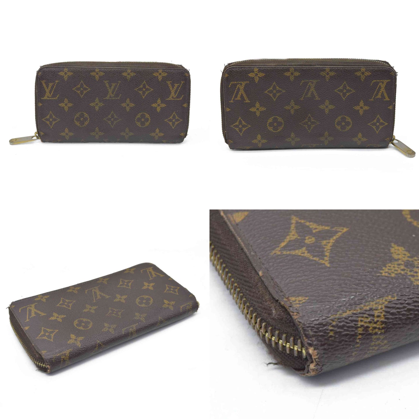 $915 Louis Vuitton 2011 LV Monogram Zippy Wallet CA1131