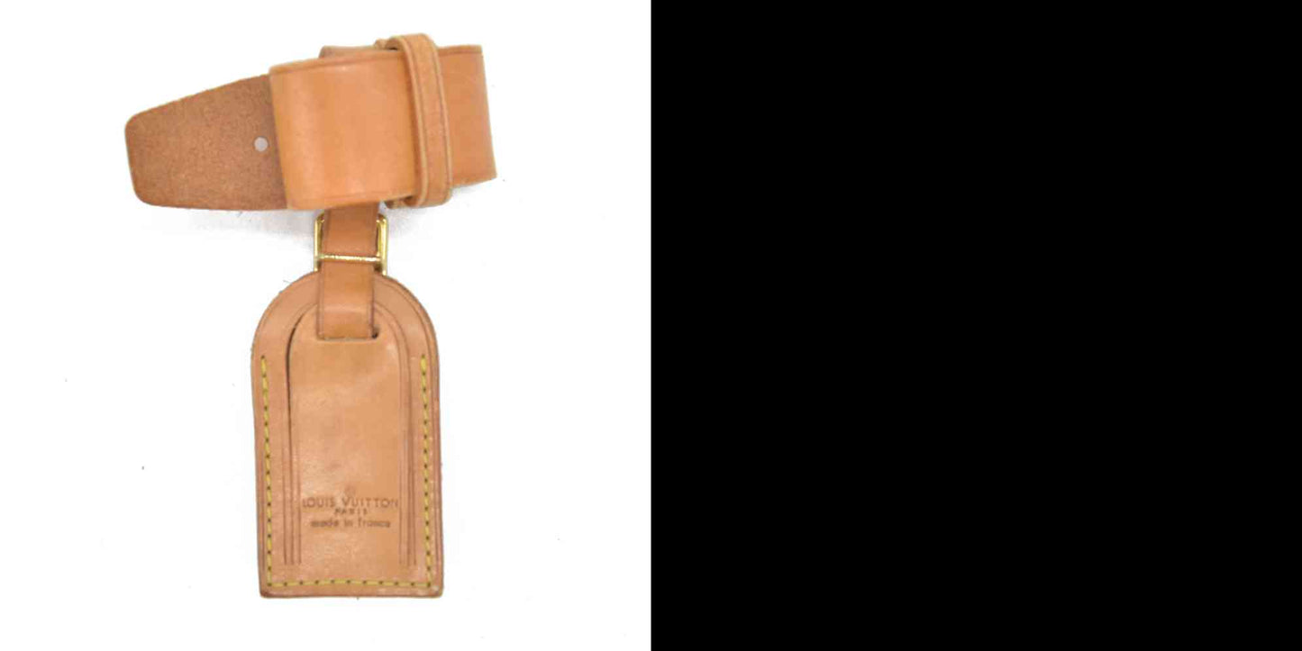 Louis Vuitton Vachetta Luggage Tag and Handle Strap Set SMALL 12