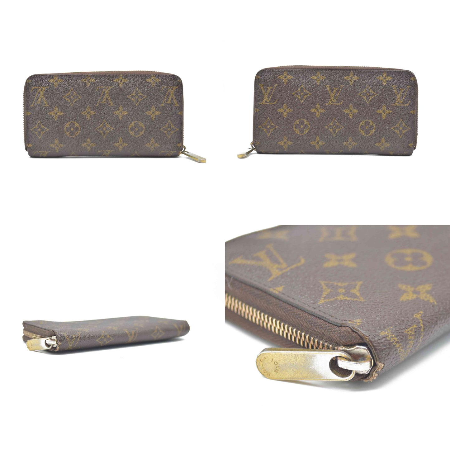 AUCTION $915 Louis Vuitton Monogram Zippy Wallet SP0143 2013