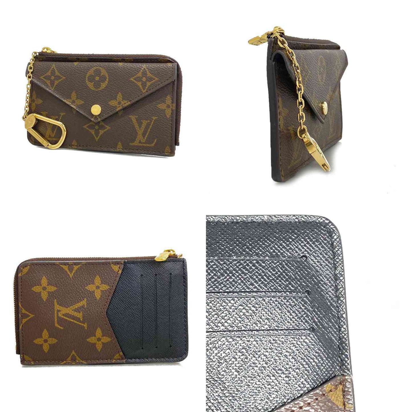 PRE-ORDER Louis Vuitton  Monogram Recto Verso Card Holder Black