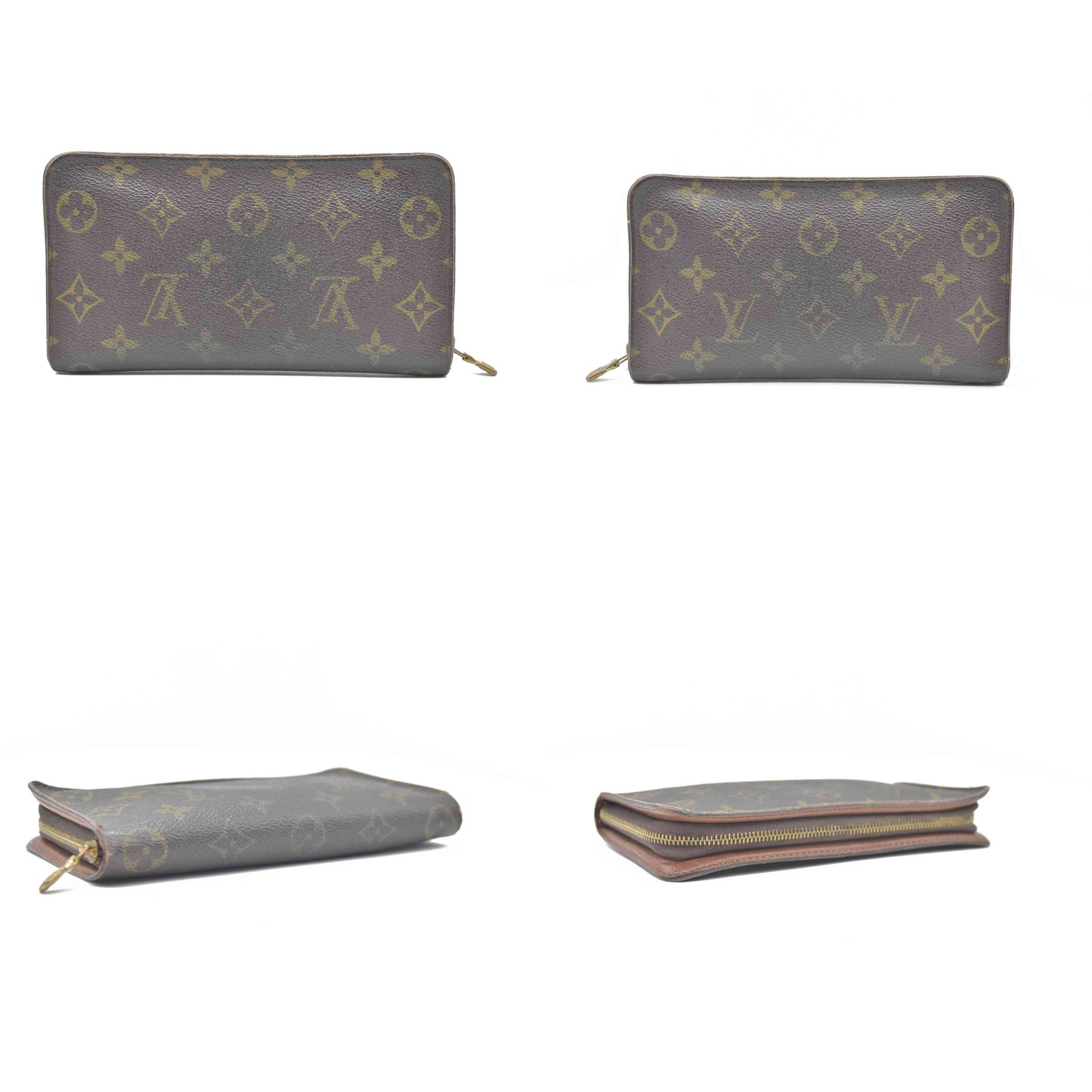 LOUIS VUITTON Monogram Porte Monnaie Zip Around Long Wallet