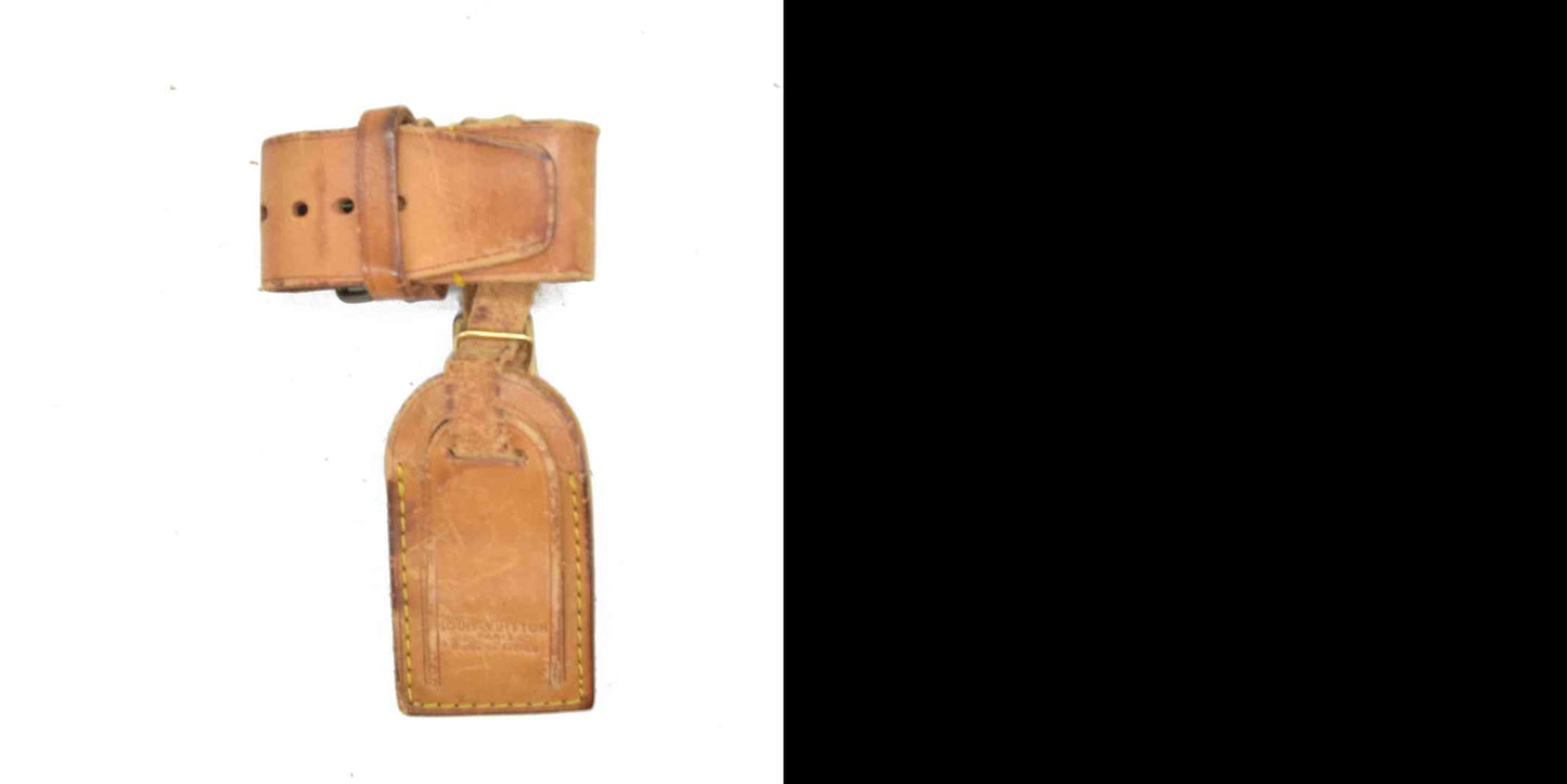 Louis Vuitton Vachetta Luggage Tag and Handle Strap Set SMALL 20