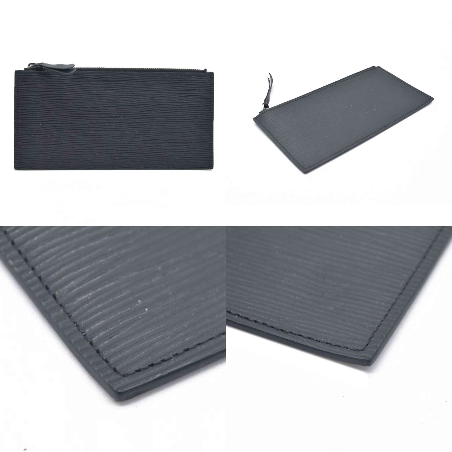 $1720 LOUIS VUITTON  Epi Pochette Felicie Black  Noir Zipper Pouch