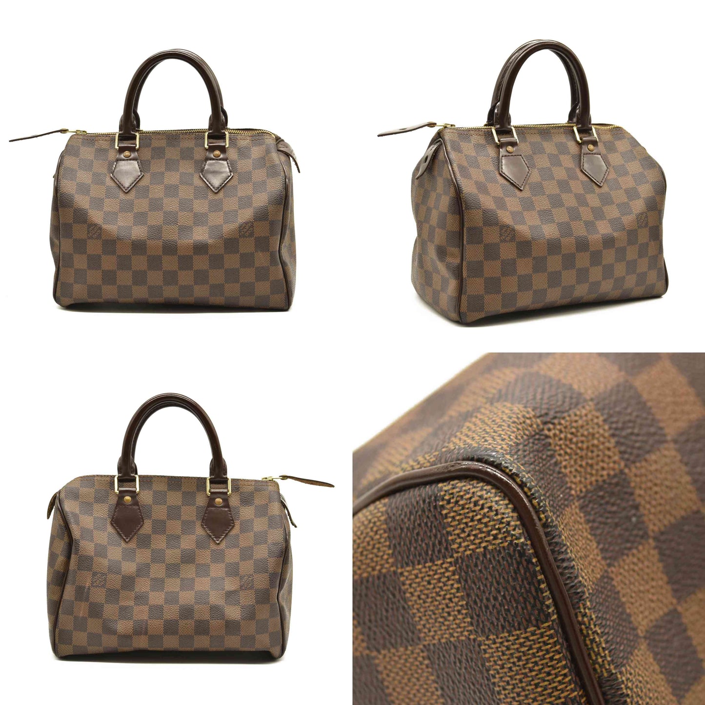 LOUIS VUITTON  Damier Ebene Speedy 25 SD0087