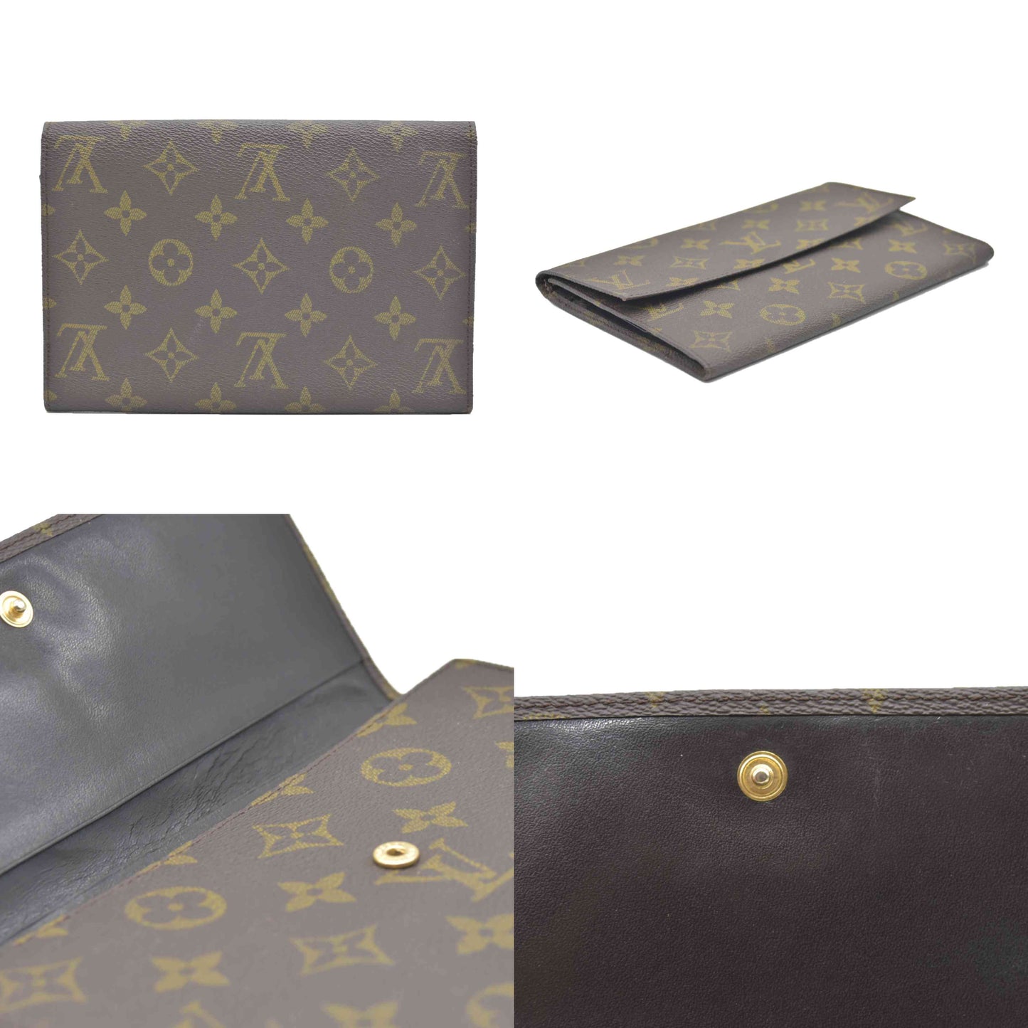 AUCTION $620 Louis Vuitton  Monogram Porte Tresor Wallet