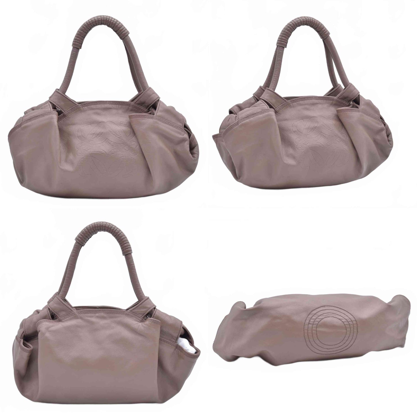 $1800 Loewe Nappa Aire Shoulder Bag Beige CONSIGNMENT