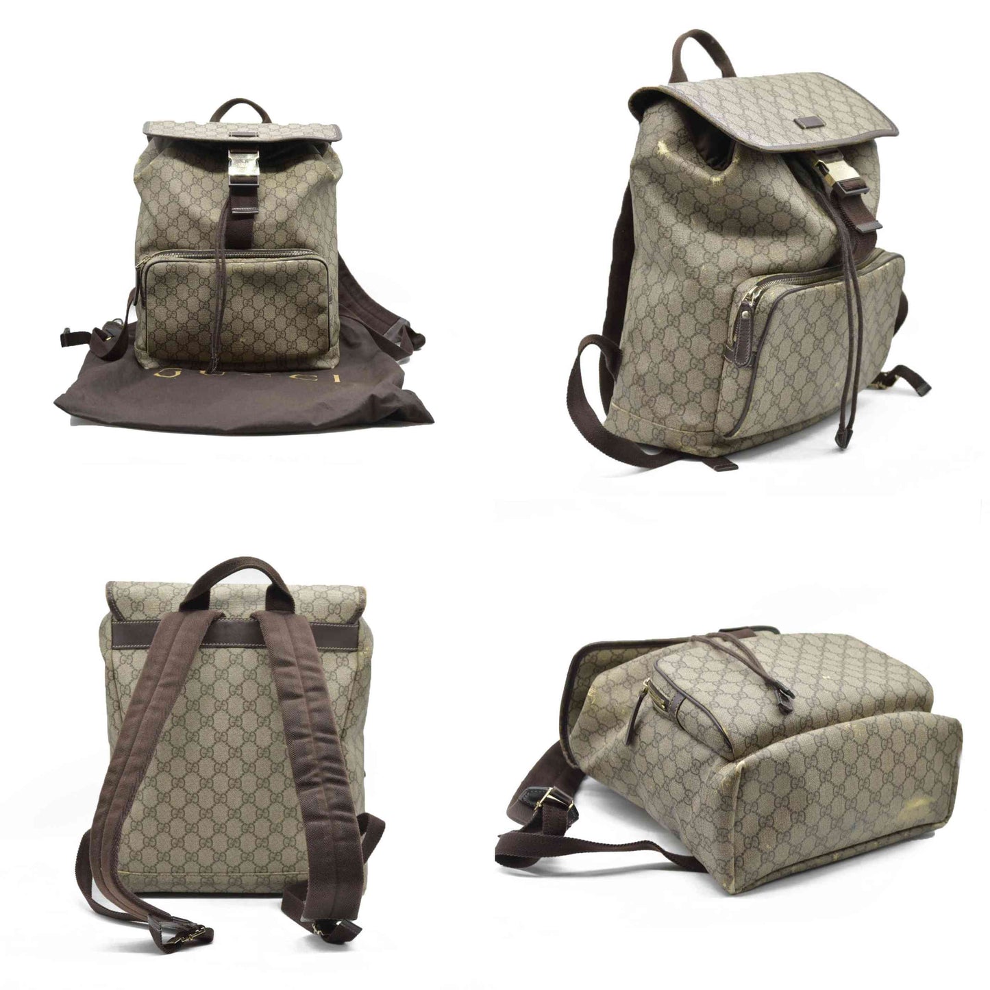 $2500 Gucci GG Supreme Backpack
