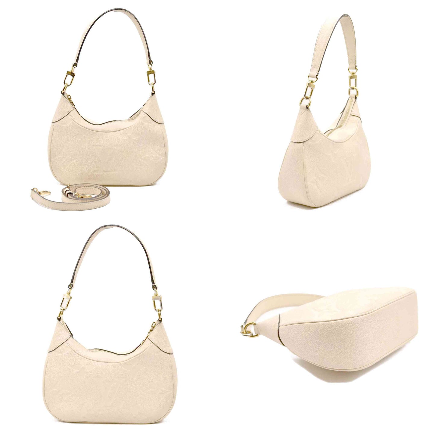 Louis Vuitton  Empreinte Monogram Giant Bagatelle NM Creme RFID