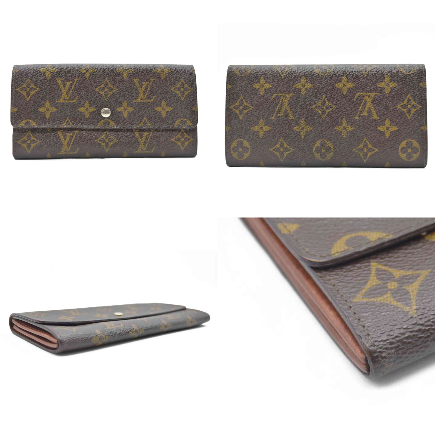 $725 Louis Vuitton Monogram Sarah Wallet 882AN CONSIGNMENT
