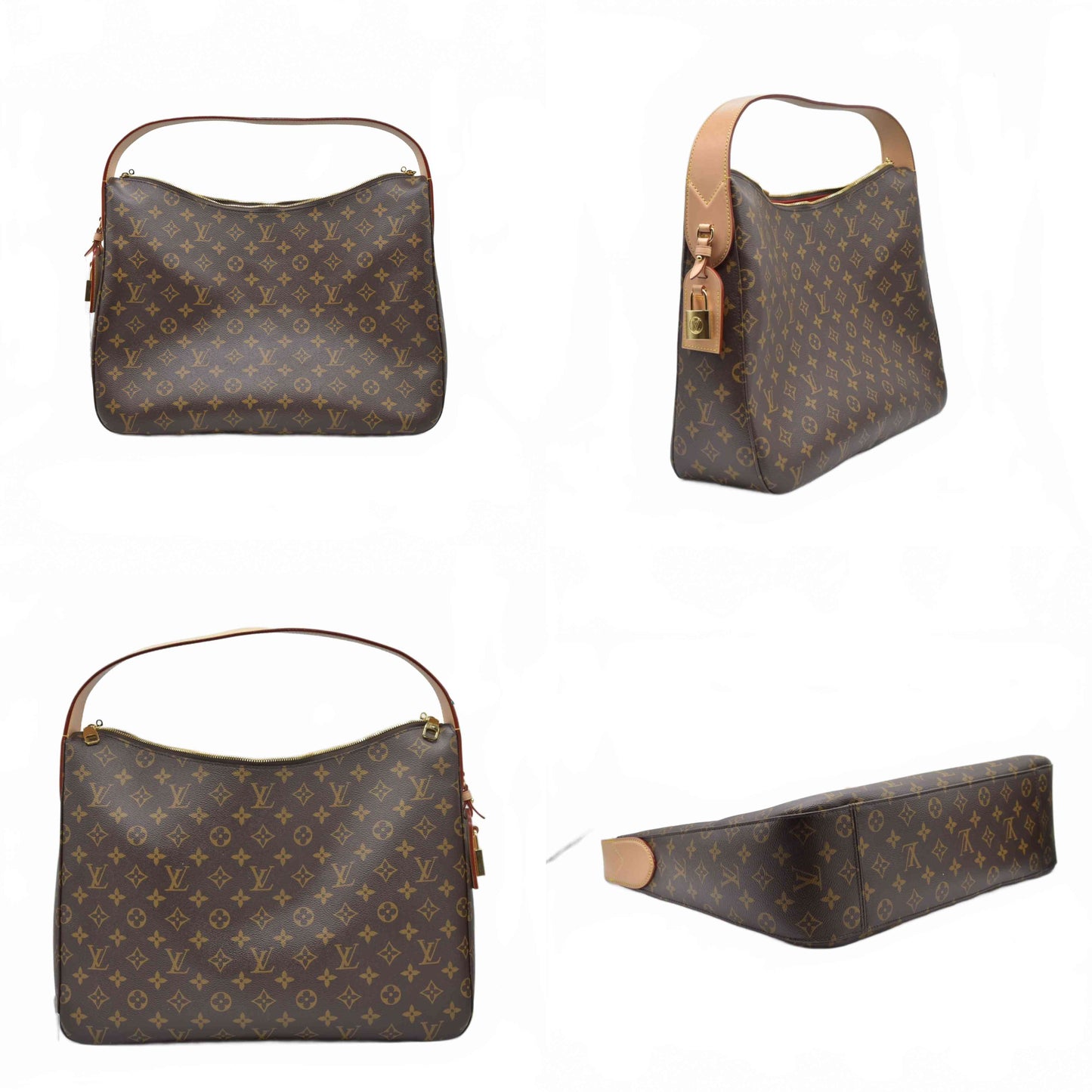$2740 RFID Louis Vuitton Monogram Slouchy MM Tote