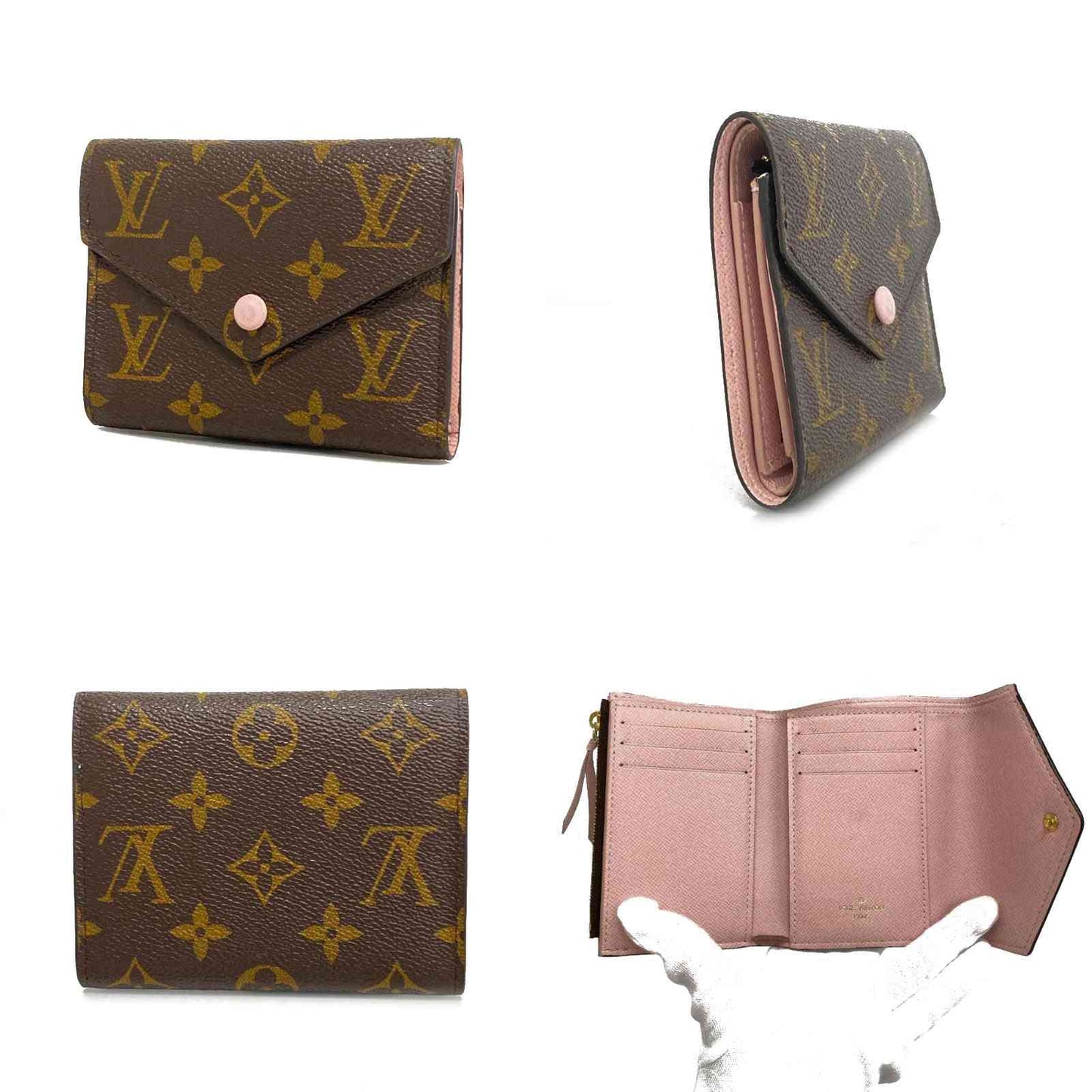 Louis Vuitton  Monogram Victorine Wallet Rose Ballerine