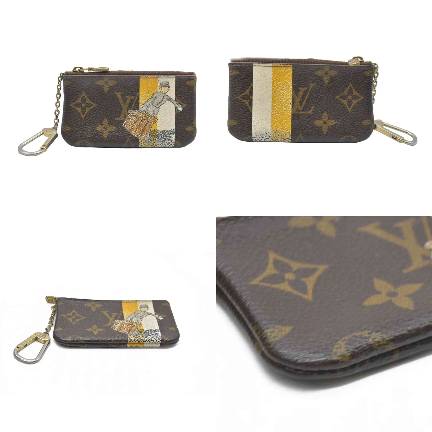 $530 CONSIGNMENT Louis Vuitton  Monogram Groom Key Pouch