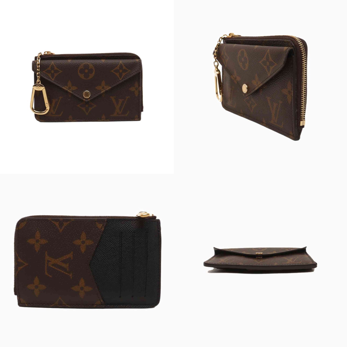 Louis Vuitton  Monogram Recto Verso Card Holder Black