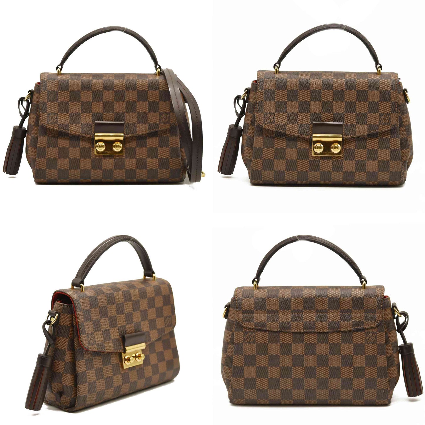 LOUIS VUITTON Damier Ebene Croisette TR1117