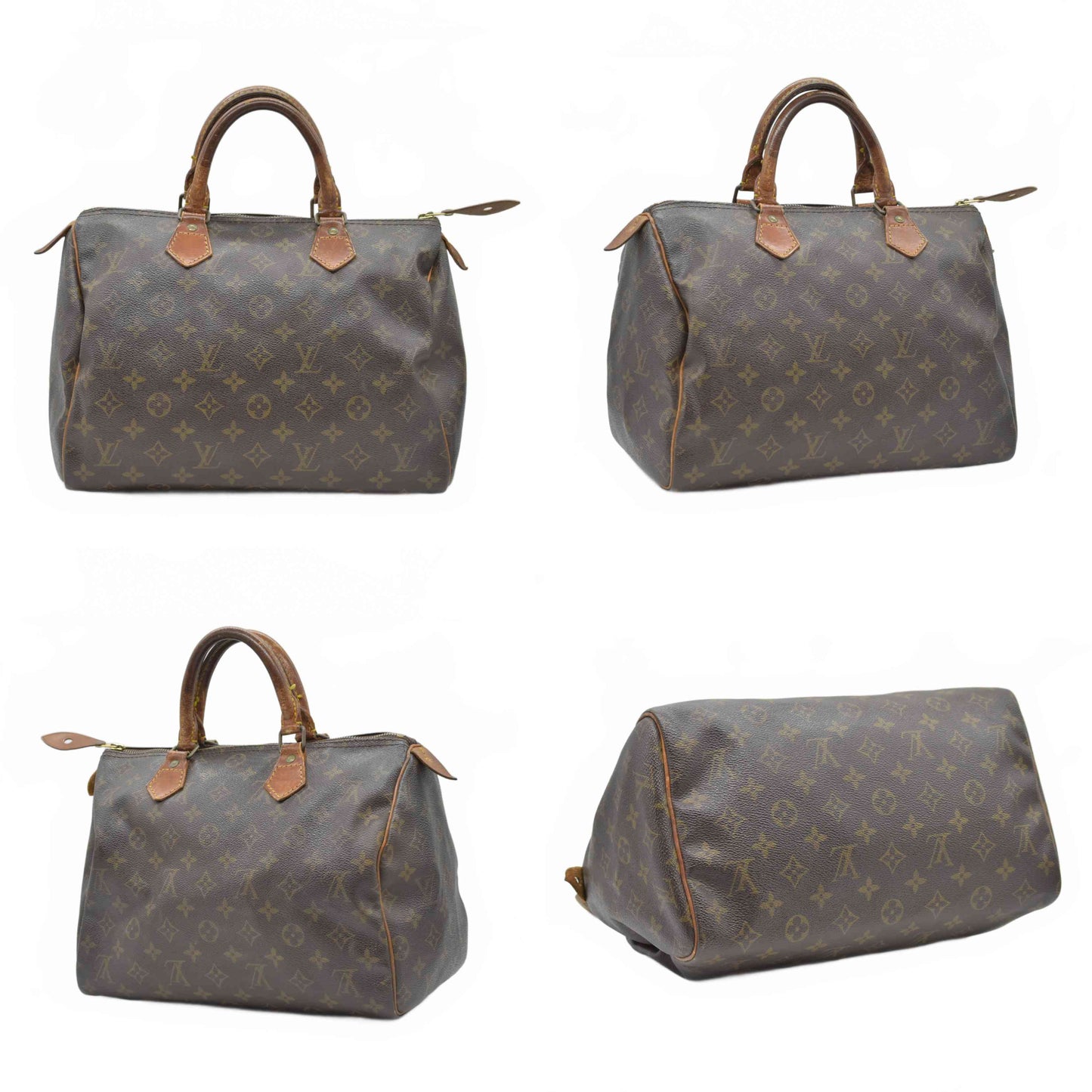 $1550 Louis Vuitton Monogram Speedy 30 Hand Bag 883 March 1988