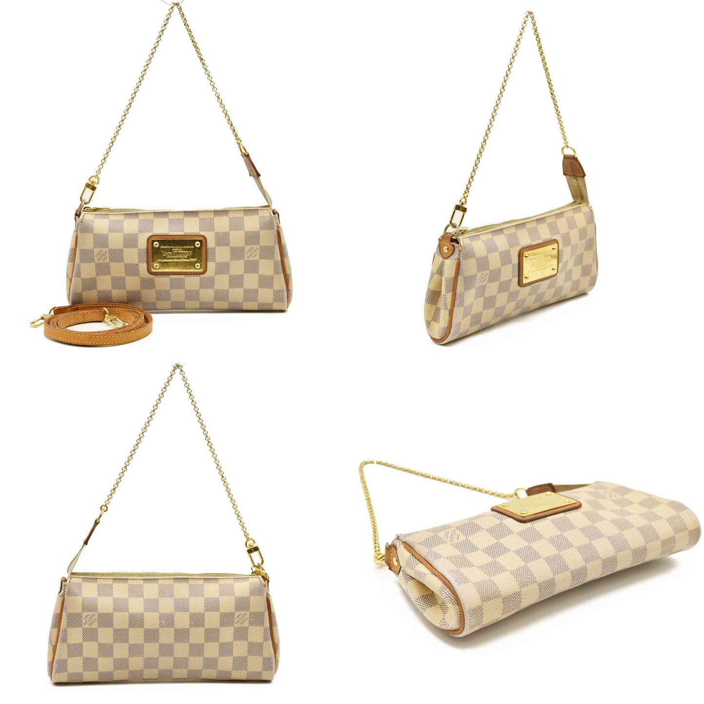 Louis Vuitton  Damier Azur Eva Clutch SN1163