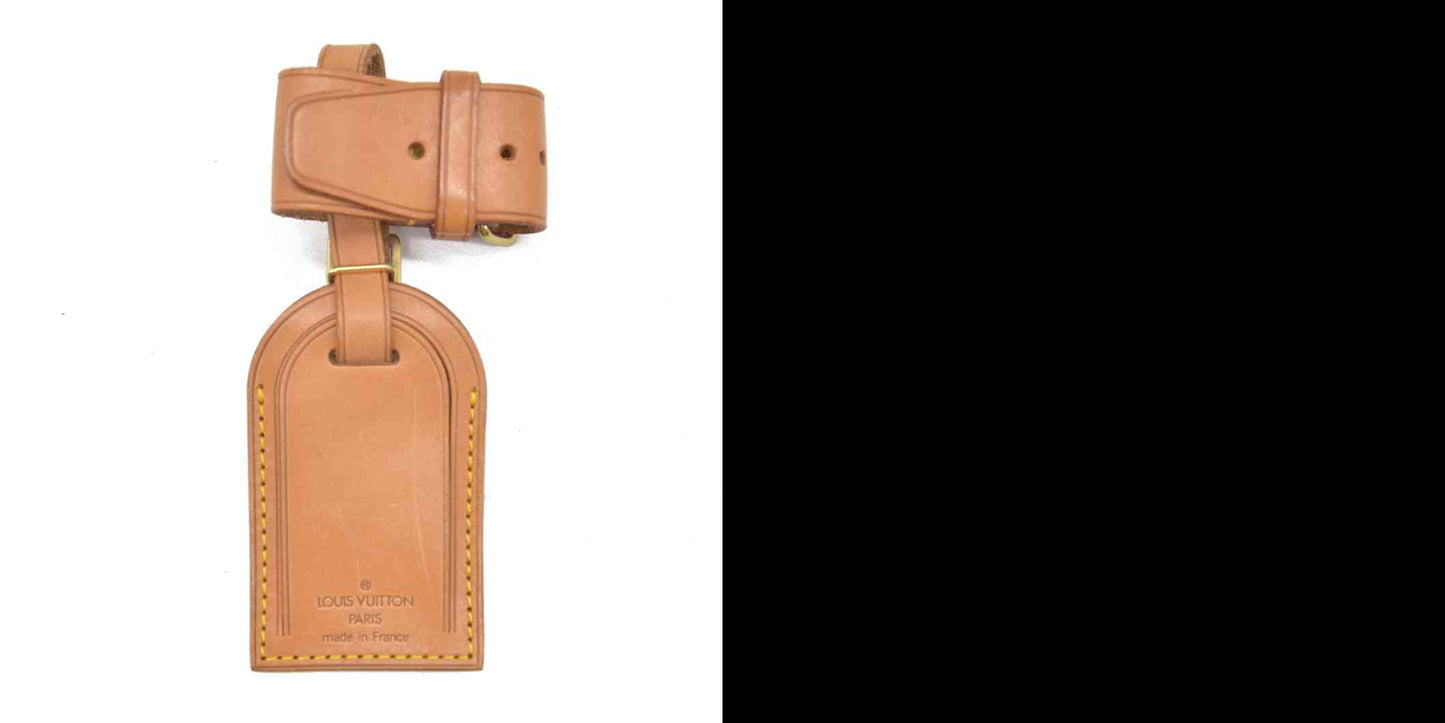 Louis Vuitton Vachetta Luggage Tag and Handle Strap Set LARGE 9