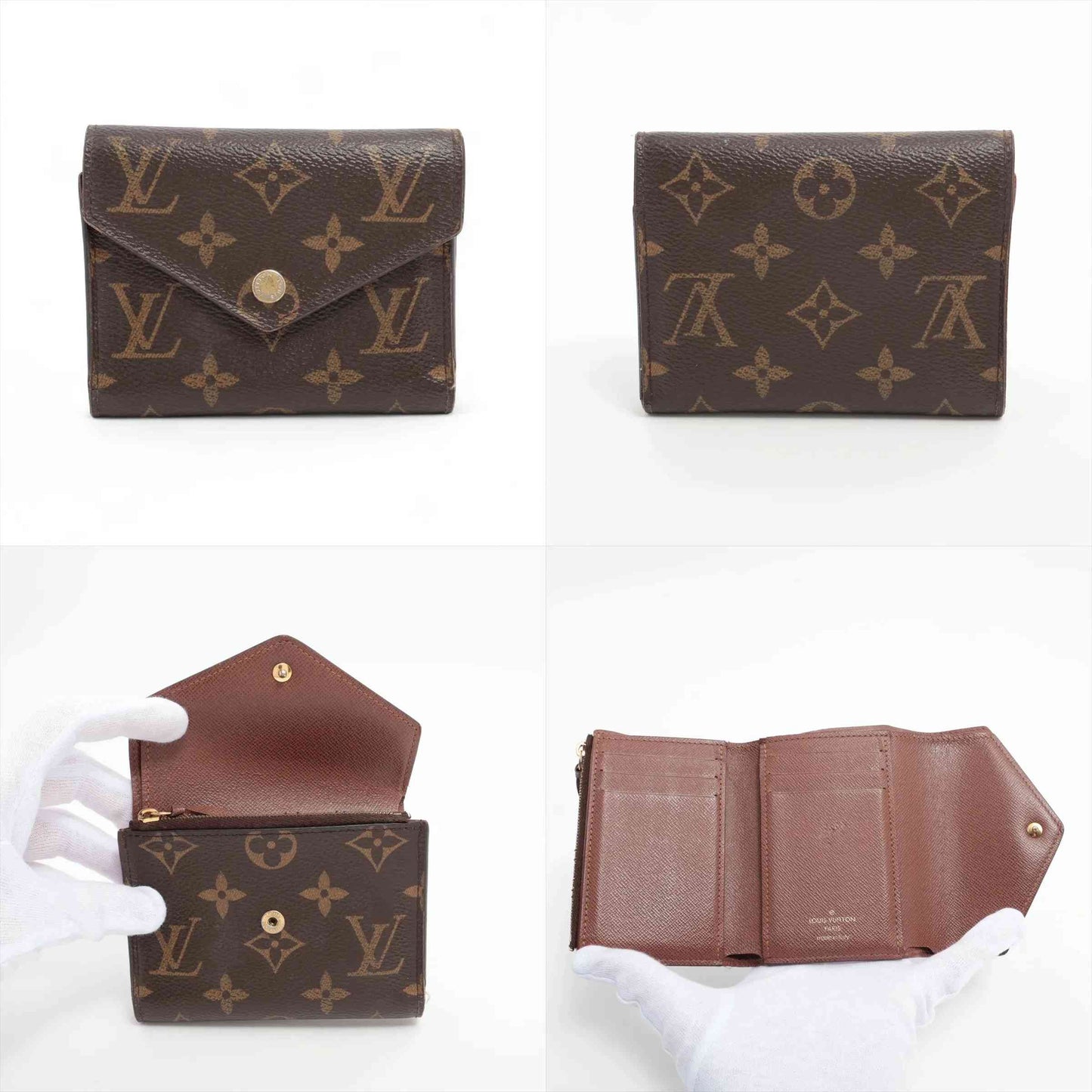 $605 2019 Louis Vuitton Monogram Victorine Wallet NZ1199