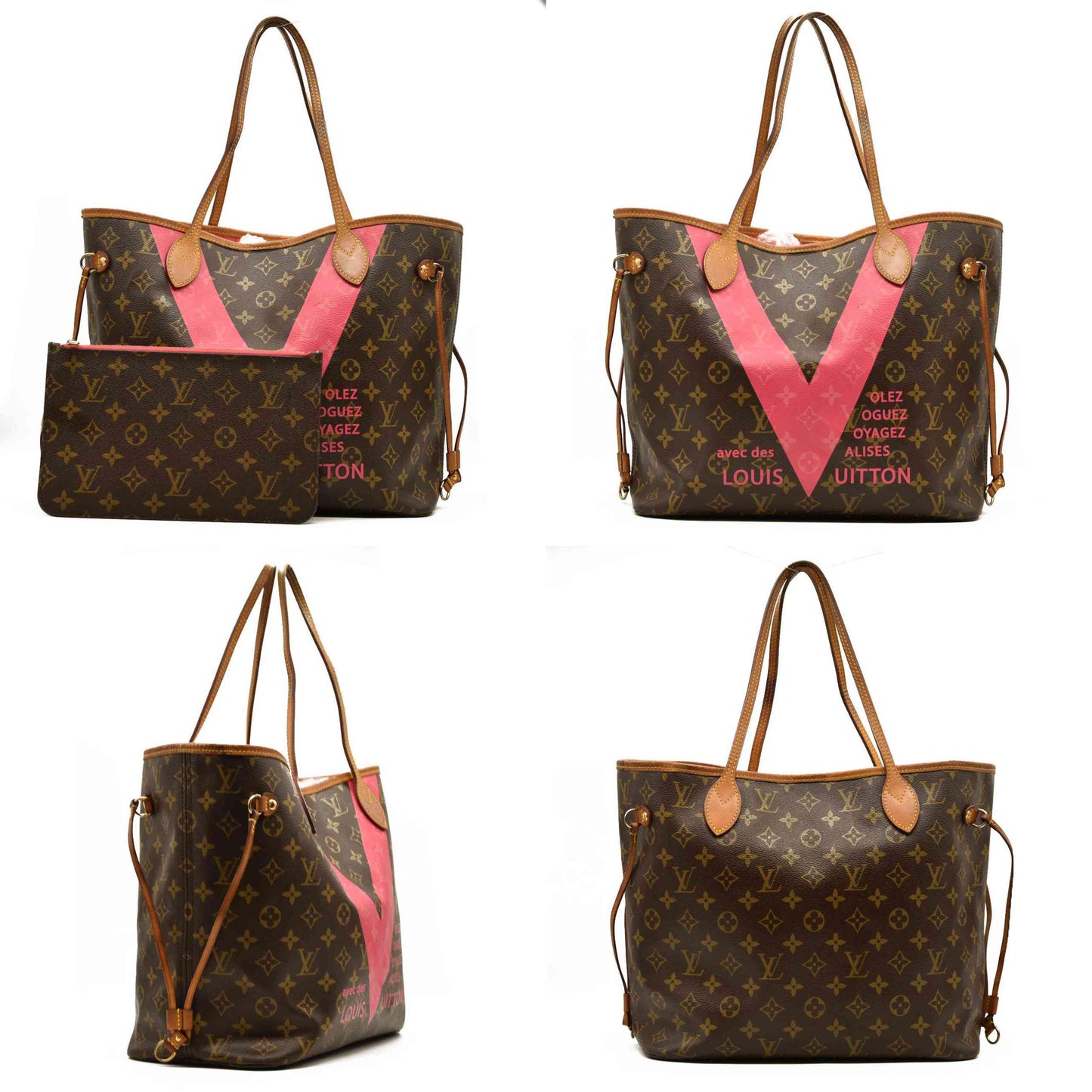 LOUIS VUITTON Monogram V Neverfull MM Grenade