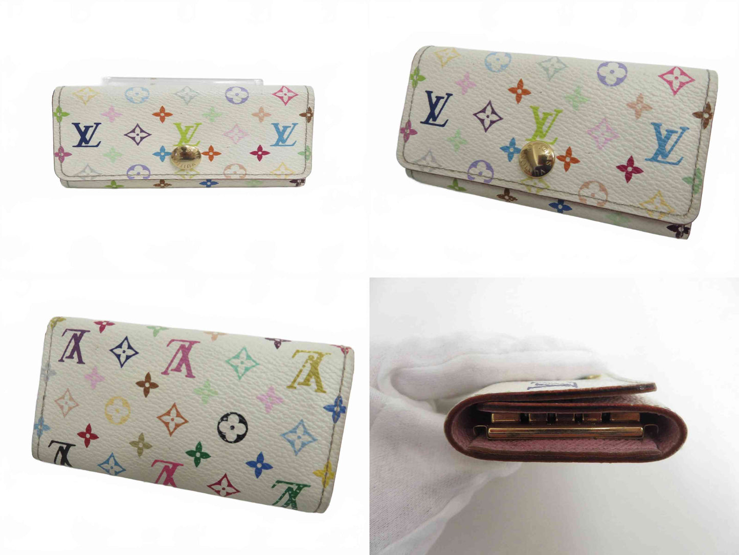 LOUIS VUITTON Monogram Multicolor Multicles 4 Ring Key Case