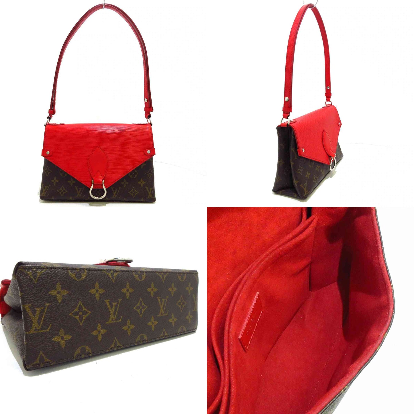 LOUIS VUITTON Monogram Epi Saint Michel Coquelicot