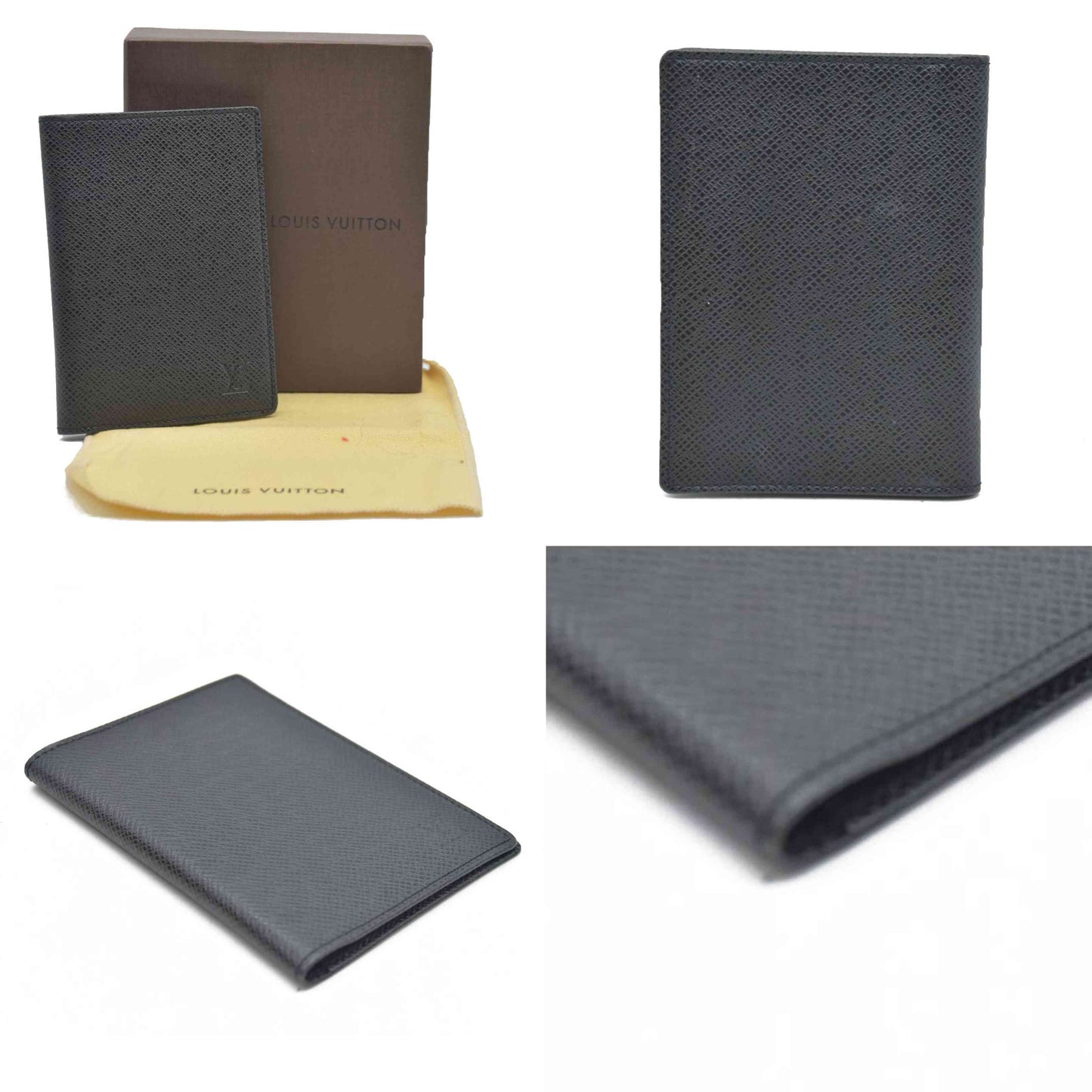 Louis Vuitton  Taiga Pocket Organizer NM Black