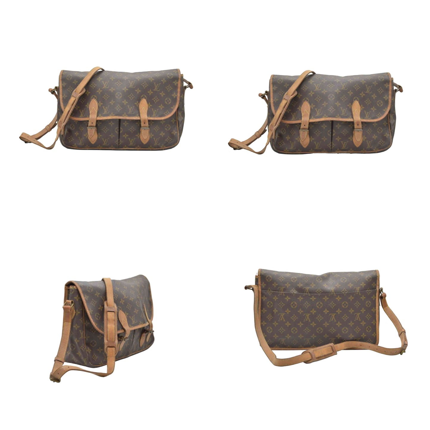 $1550 1992 Louis Vuitton Monogram Sac Gibeciere GM AR0992
