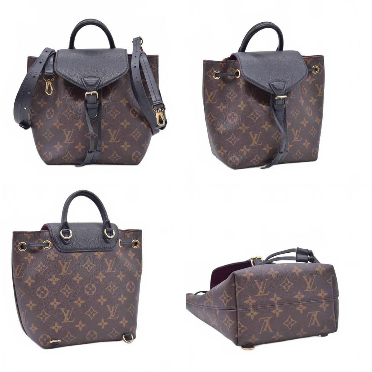 $2640 Louis Vuitton Monogram Montsouris BB New Model Backpack 10021305 CA4230