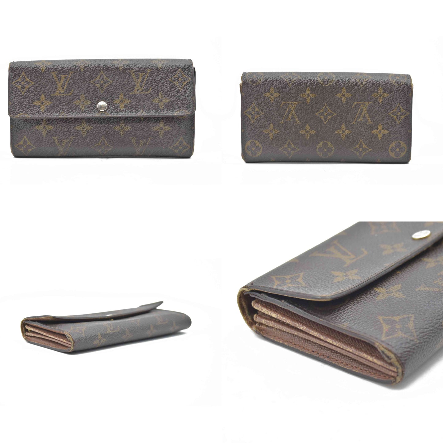 AUCTION $725 Louis Vuitton Monogram Sarah Wallet SP0088 2008