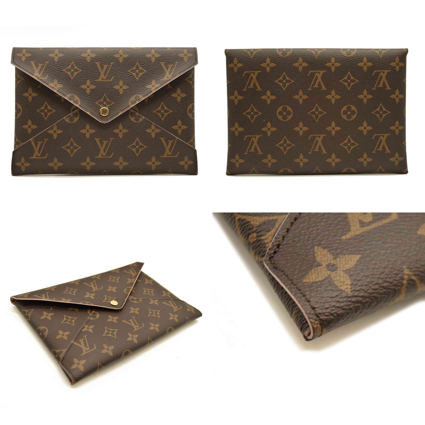 LOUIS VUITTON Monogram Large Kirigami Pochette Insert Rose Ballerine SP3147