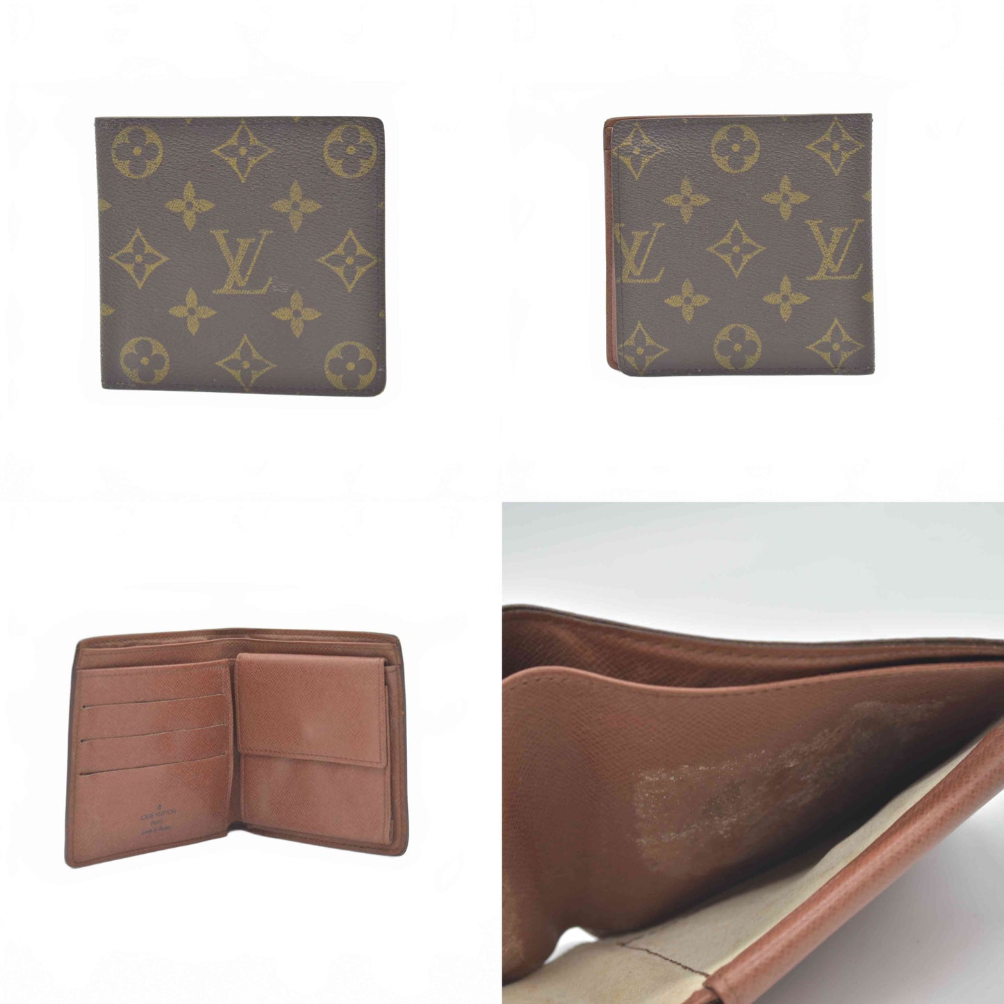 $615 Vintage Louis Vuitton Monogram Marco Wallet