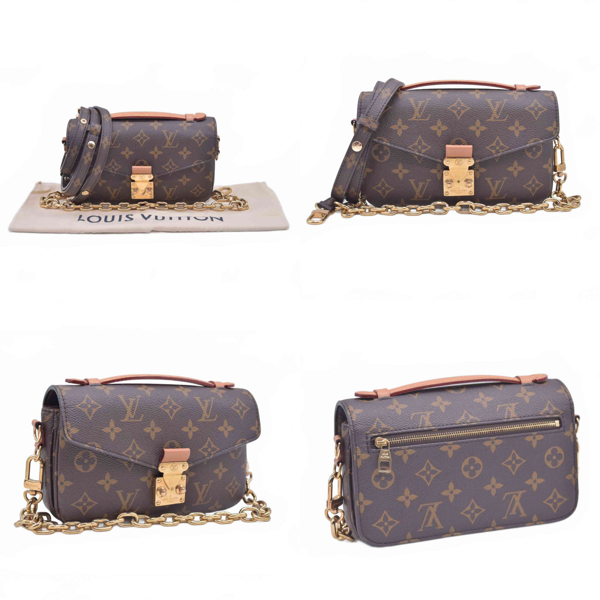 $3300 RFID Louis Vuitton East West Pochette Metis Monogram