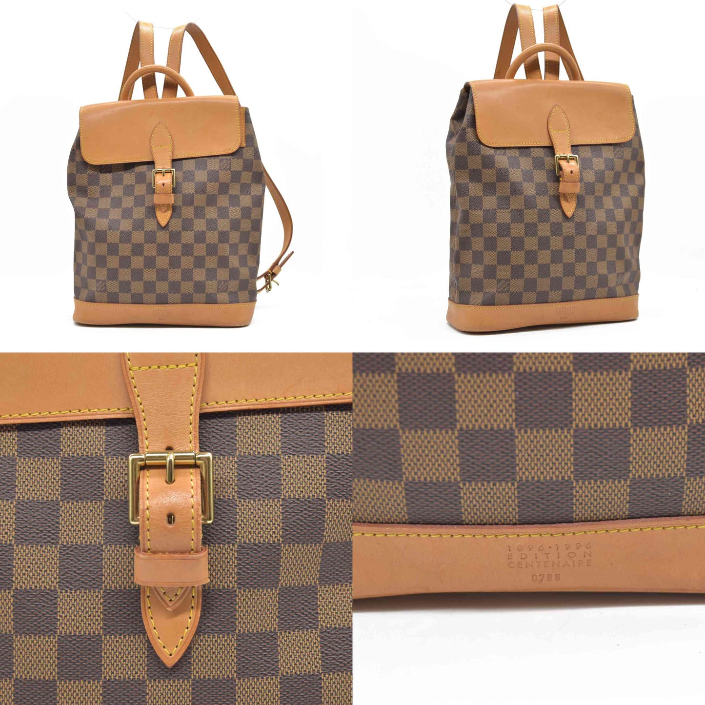 CONSIGNMENT AUCTION $2710 Louis Vuitton Arlequin Soho Damier Ebene Canvas Backpack