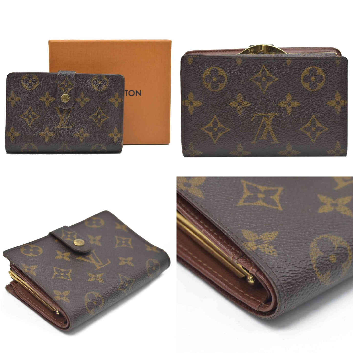 AUCTION $750 Louis Vuitton  Monogram French Purse Wallet