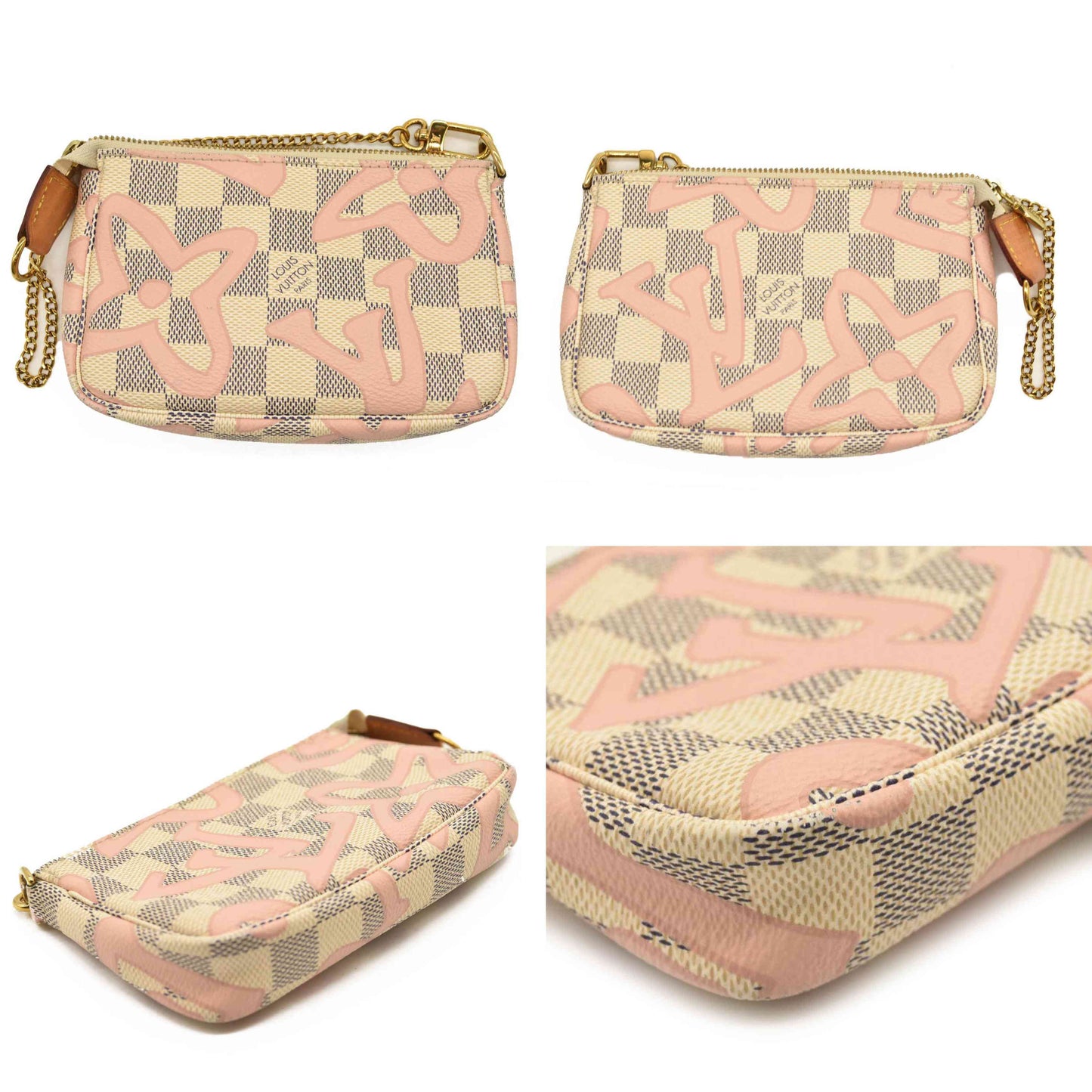 LOUIS VUITTON Damier Azur Tahitienne Mini Pochette Accessories