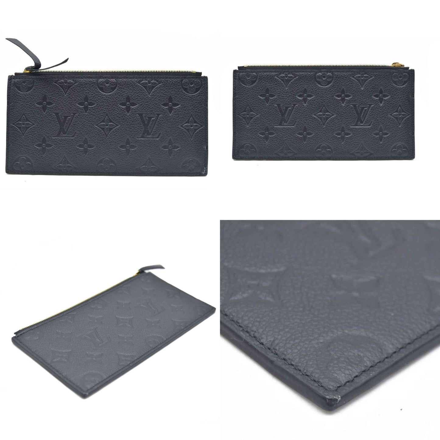 AUCTION LOUIS VUITTON  Epi Pochette Felicie Black  Noir $1720 Zipper Pouch