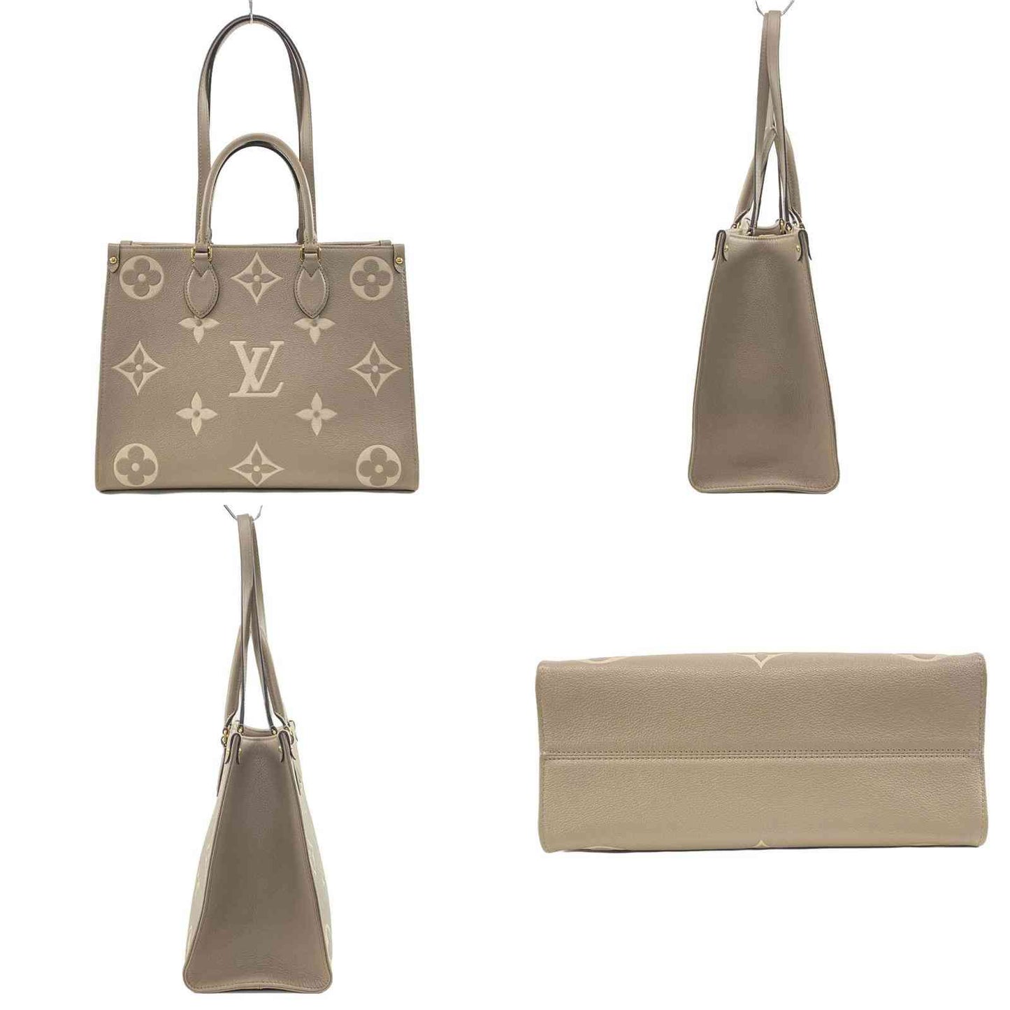 Louis Vuitton  Empreinte Monogram Giant Onthego MM Tourterelle Creme RFID