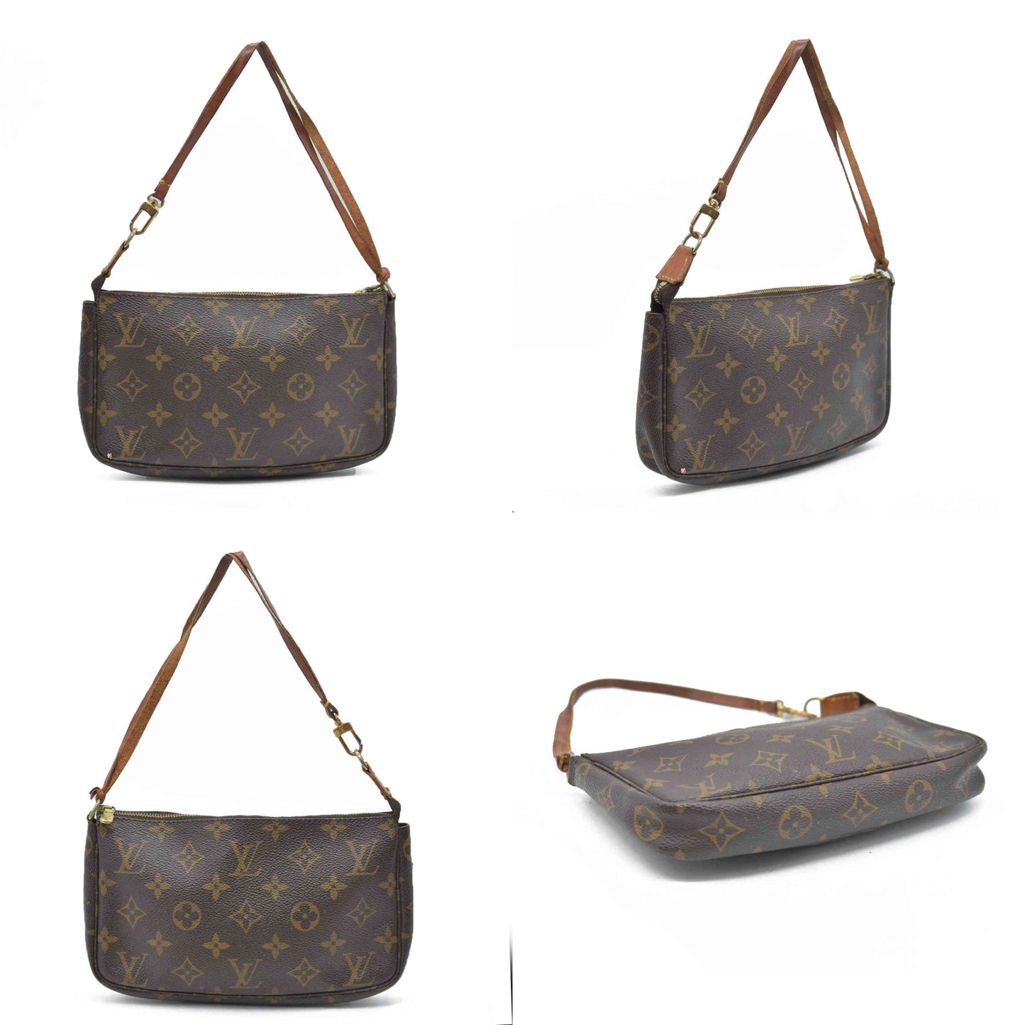Louis Vuitton Monogram Pochette Accessories Pouch Bag  AR0969