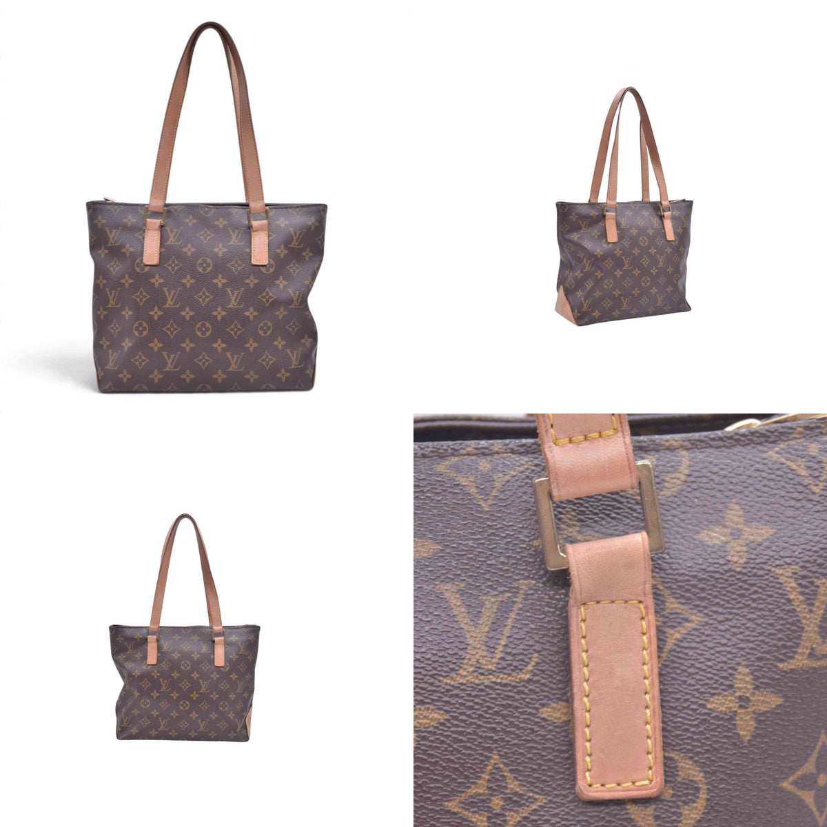 $1250 2003 Louis Vuitton Monogram Cabas Piano Small Vintage VI0053 CONSIGNMENT 10021427
