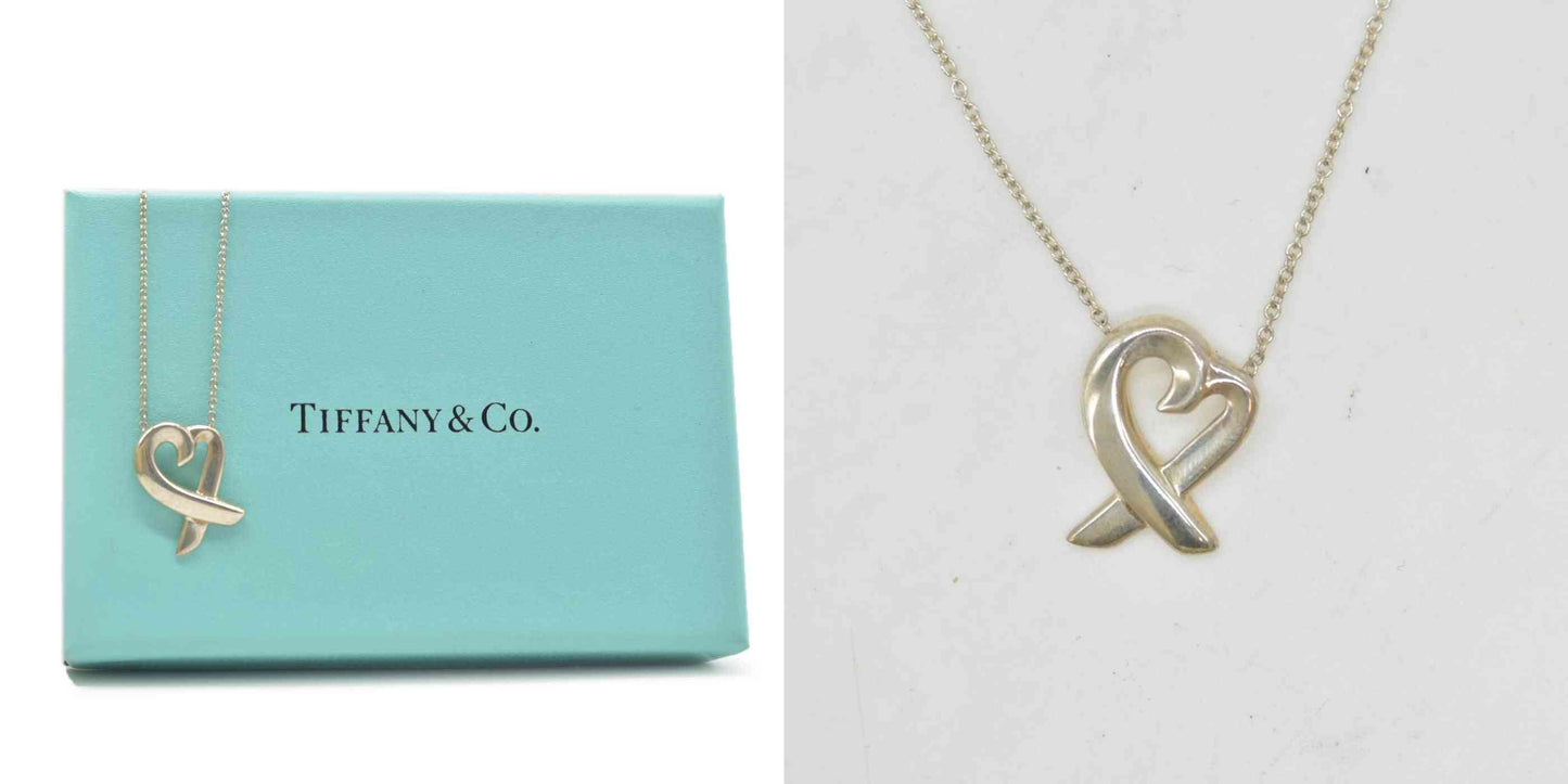 $440 Tiffany & Co. Sterling Silver Paloma Picasso Loving Heart Necklace CONSIGNMENT