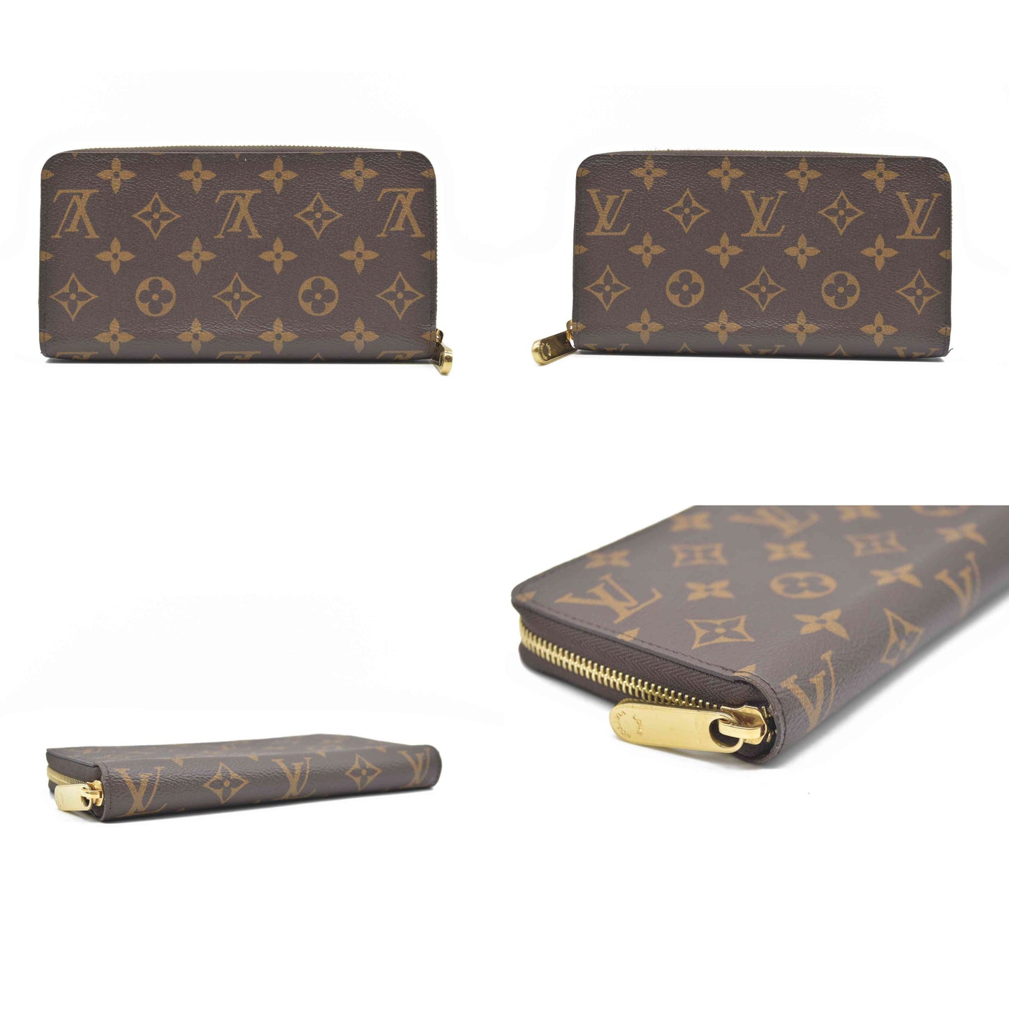 $915 Louis Vuitton Monogram Zippy Wallet RFID CONSIGNMENT AUCTION