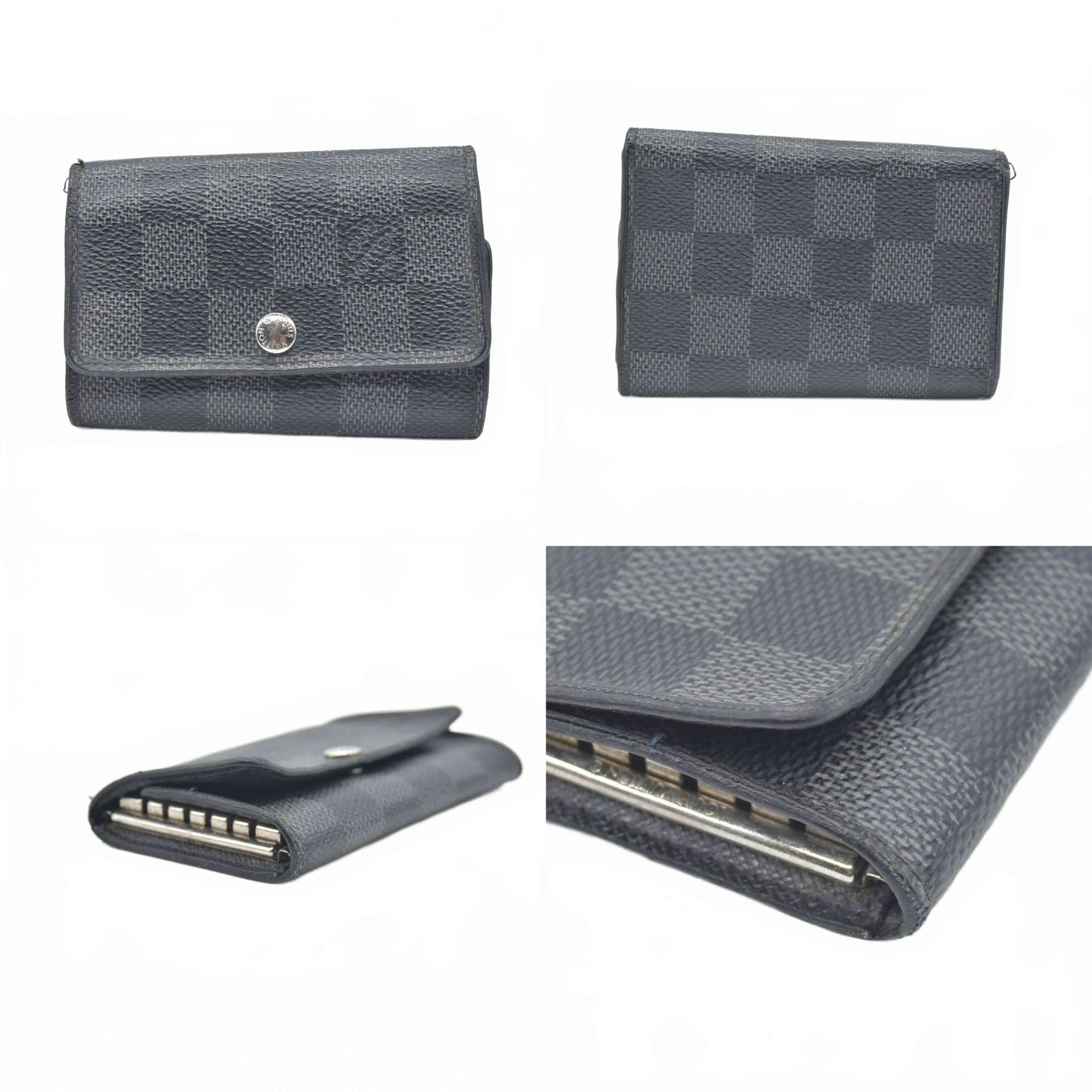$395 2014 Louis Vuitton Damier Graphite Multicles 6 Key Holder – Consignment  CT0194