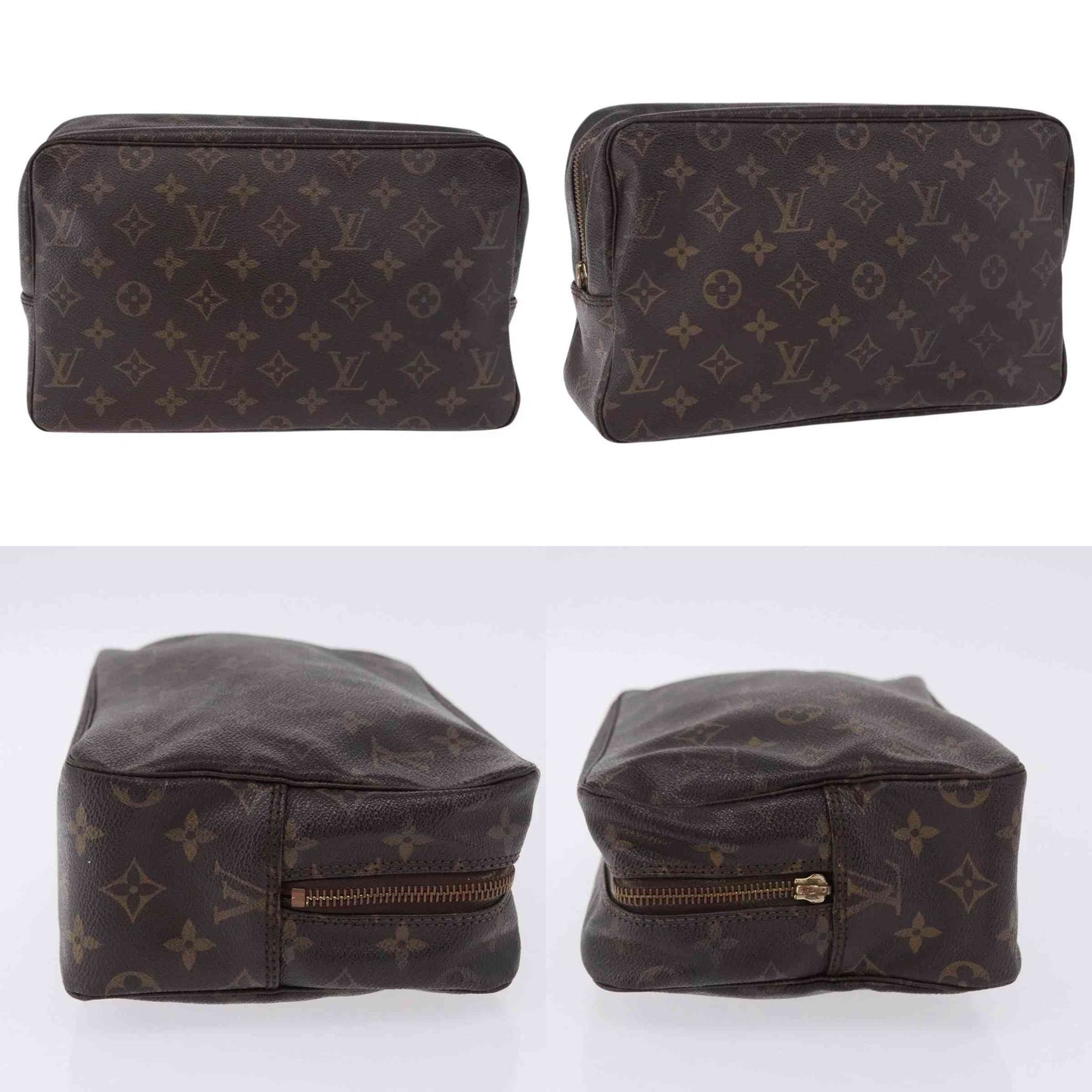 $600 1986 LOUIS VUITTON Monogram Trousse Toilette 28 Clutch Bag 863