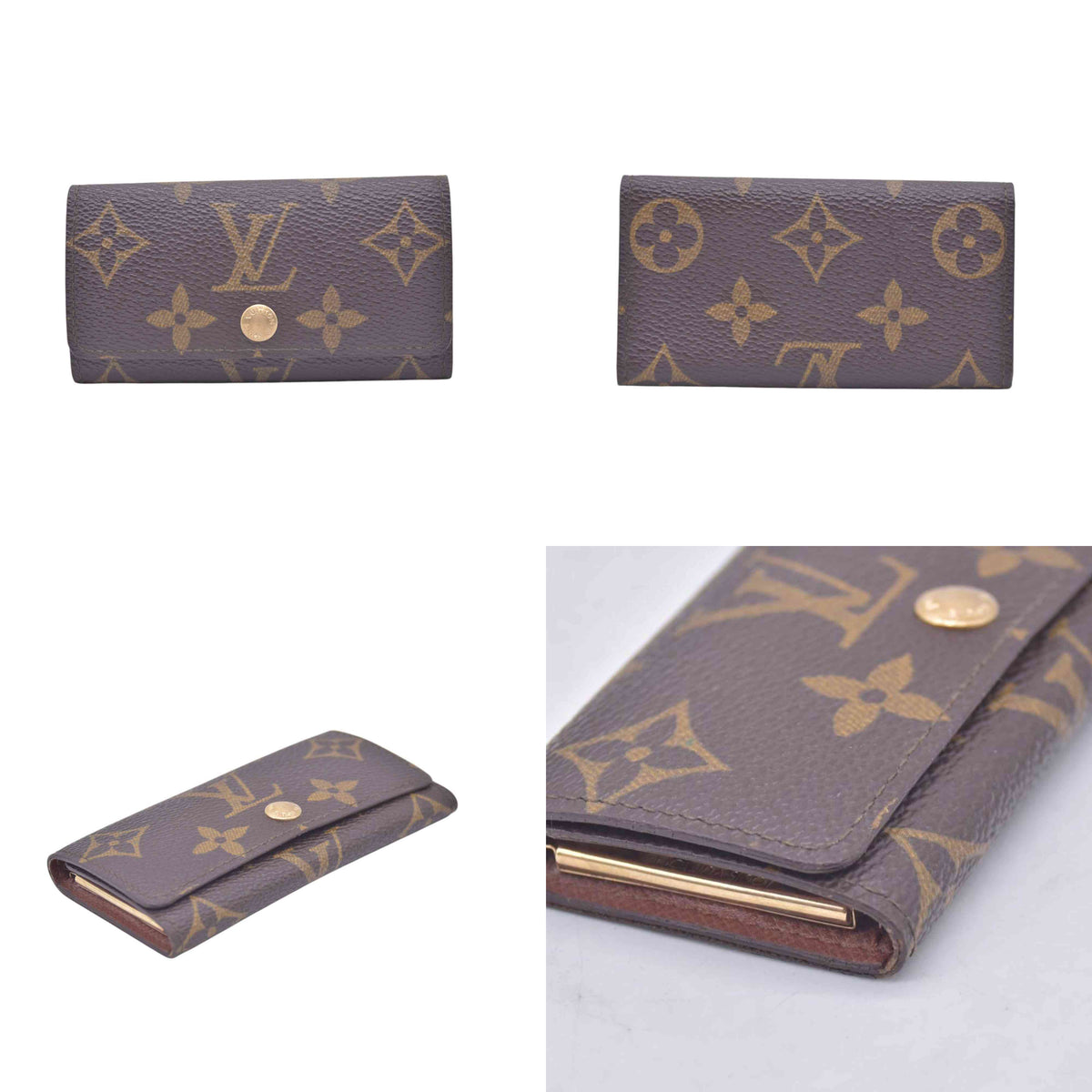 $345 1991 Louis Vuitton Monogram Multicles 4 Key Holder RA1911 CONSIGNMENT 10021279