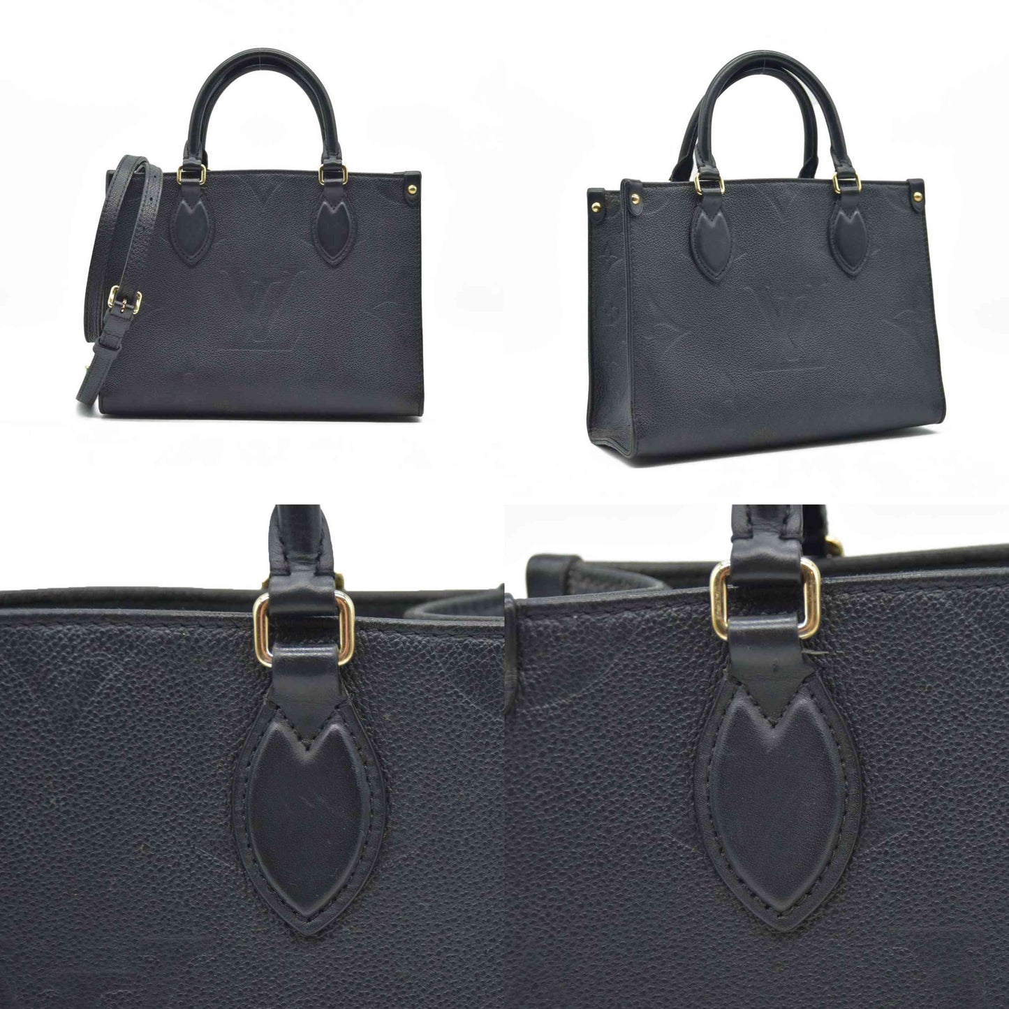 AUCTION $3350 Louis Vuitton  Empreinte Monogram Giant Onthego BB Black