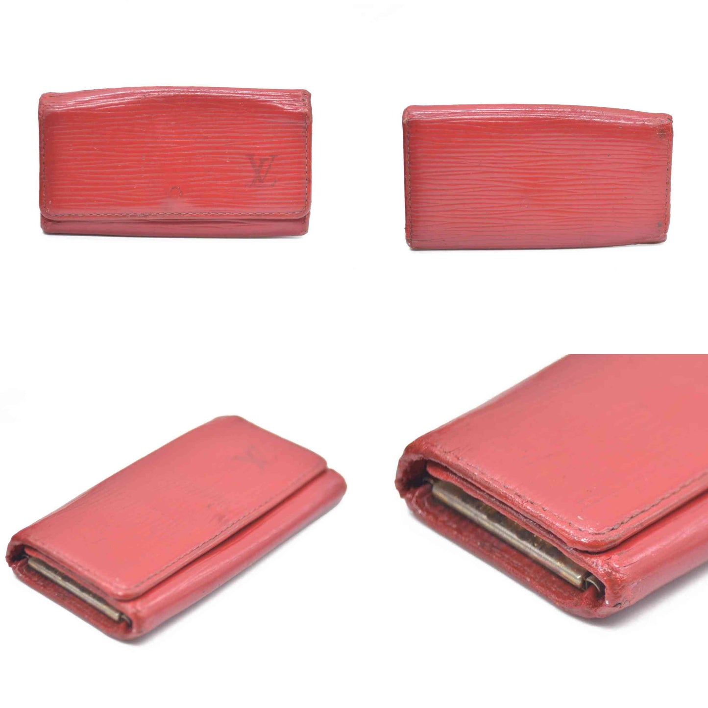Louis Vuitton Epi Multicles Leather 4 Ring Key Case Red CA0918