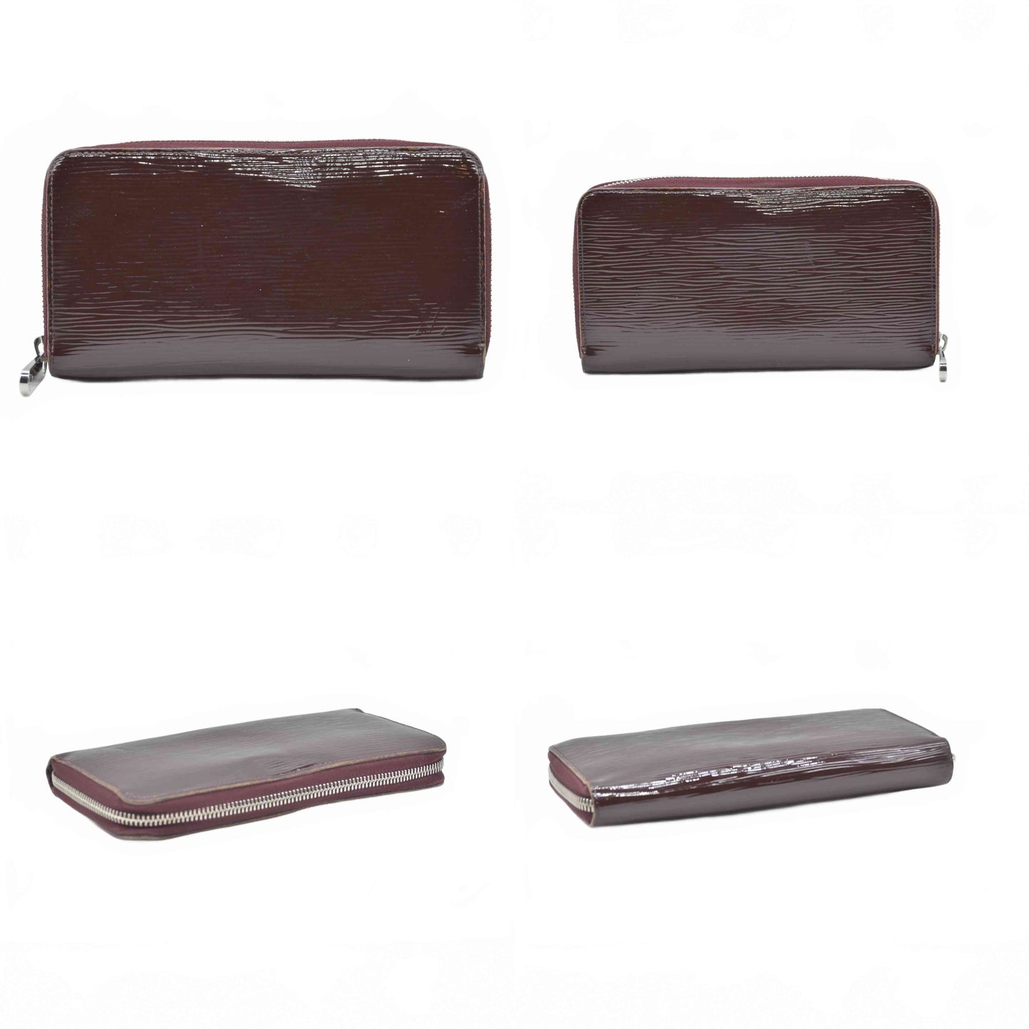 $970 2012 Louis Vuitton Epi Electric Zippy Zip Around Long Wallet Purple CA0112