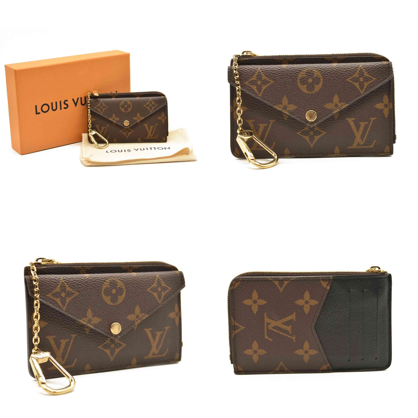 Louis Vuitton  Monogram Recto Verso Card Holder Black RFID