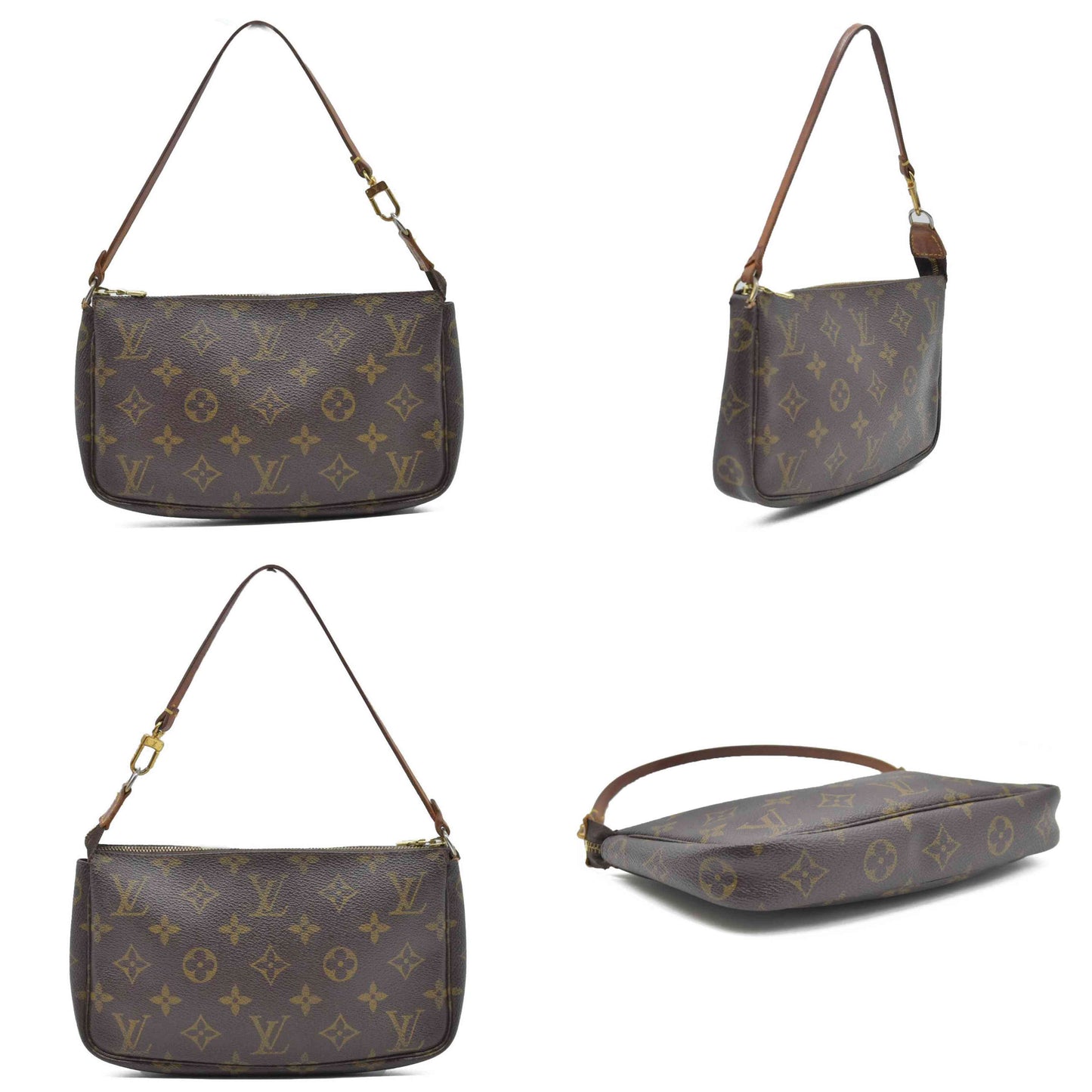 $1660 Louis Vuitton Monogram Pochette Accessories Pouch Bag AR1020