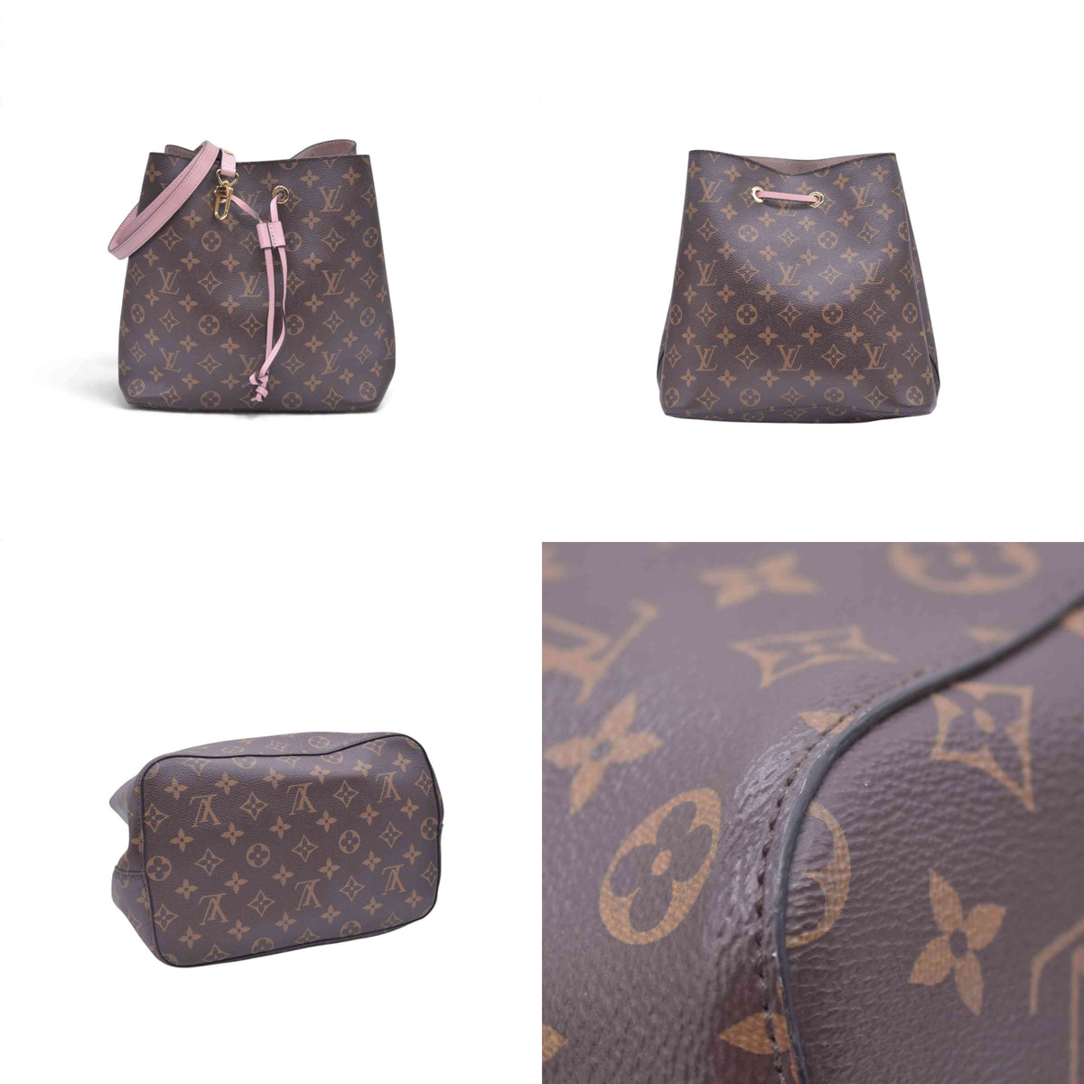 $2030 LOUIS VUITTON Monogram NeoNoe MM Rose Poudre Pink 10021364